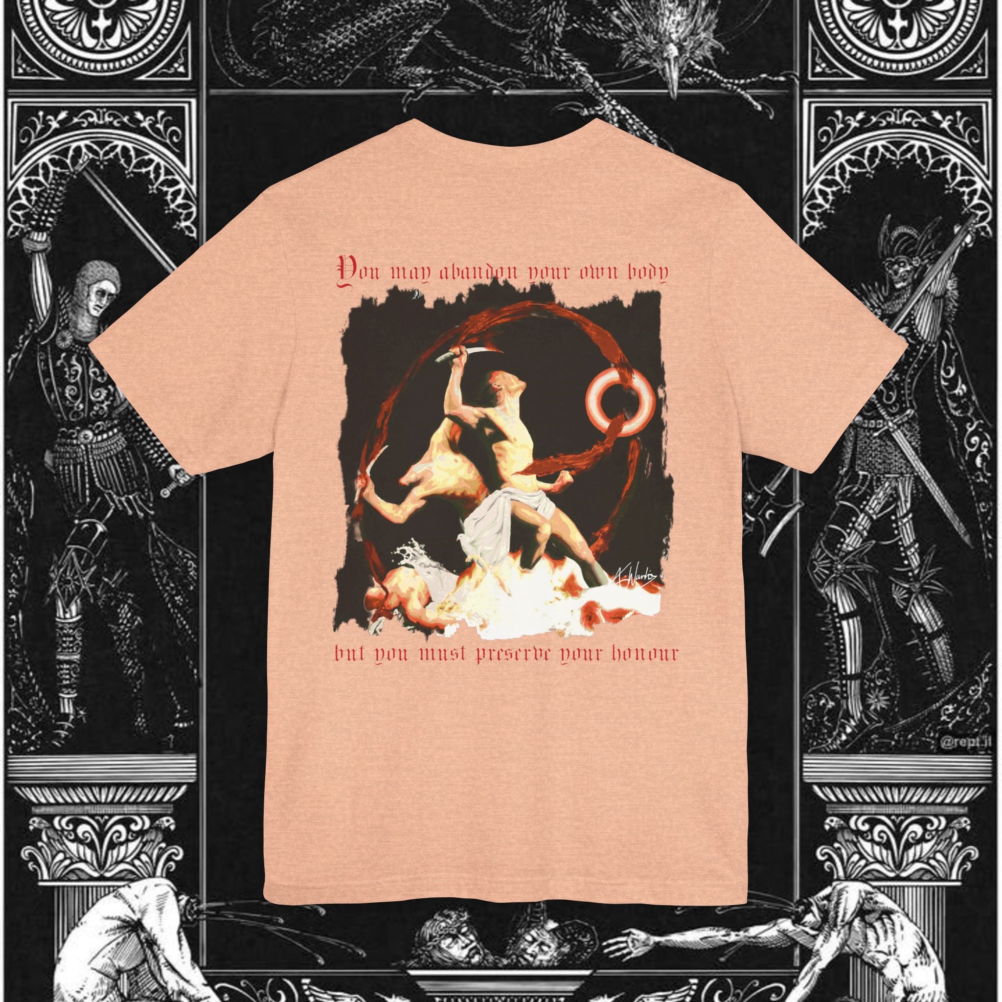The Samurai's Vengeance Medieval Fantasy Graphic Shirt