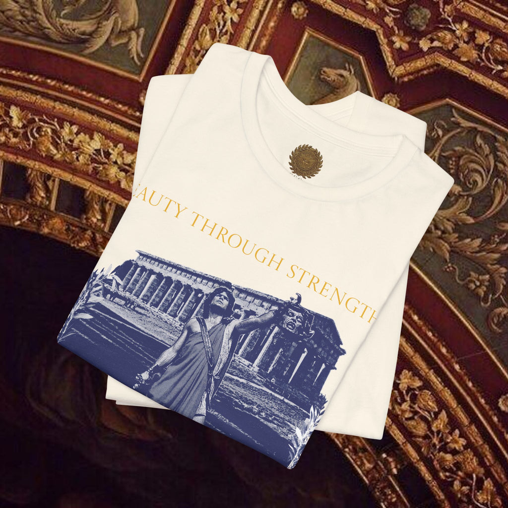 The Hero's Victory Classically-Themed Cotton Graphic T Shirt