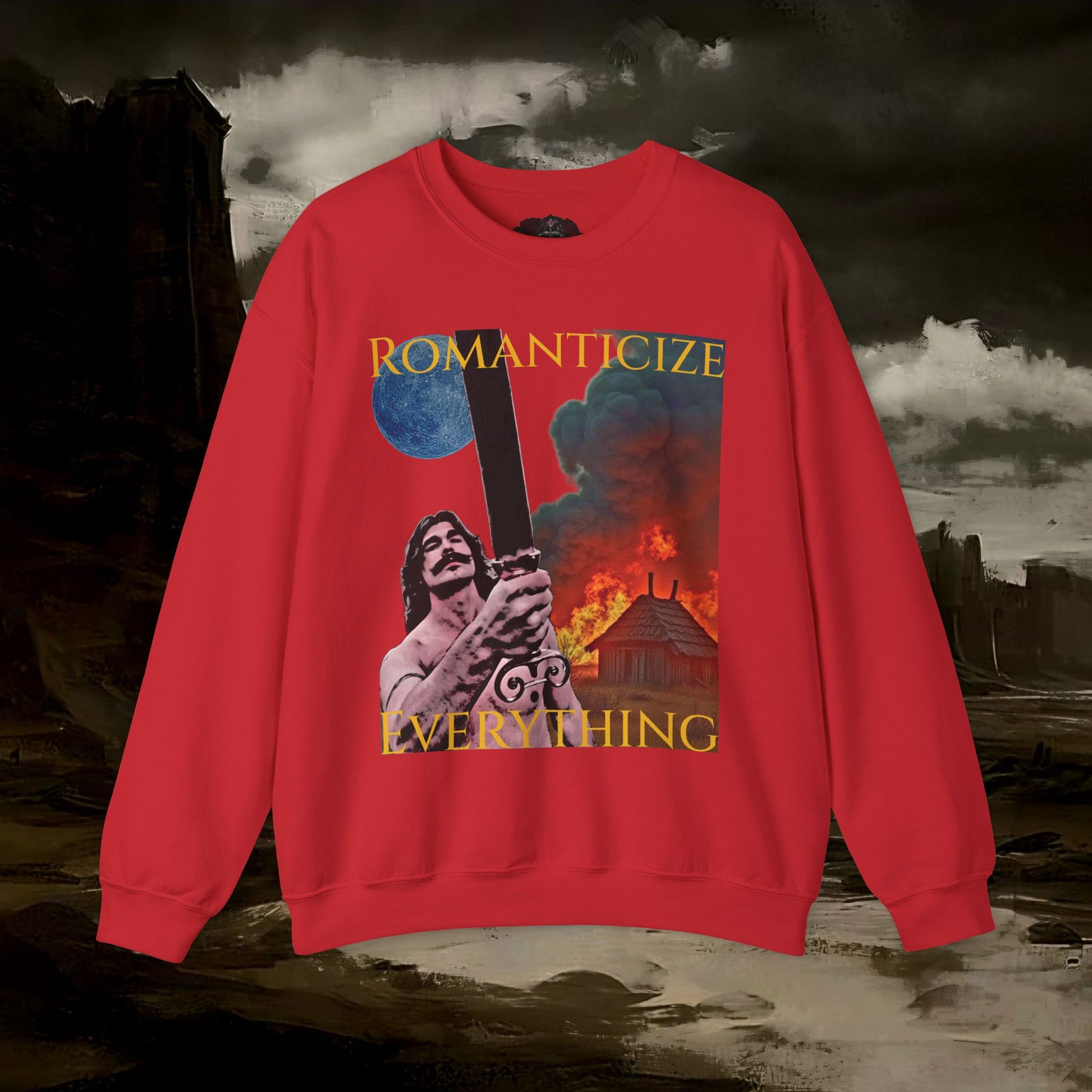 The Barbarian's Mirror, Unisex Crewneck Graphic Sweatshirt