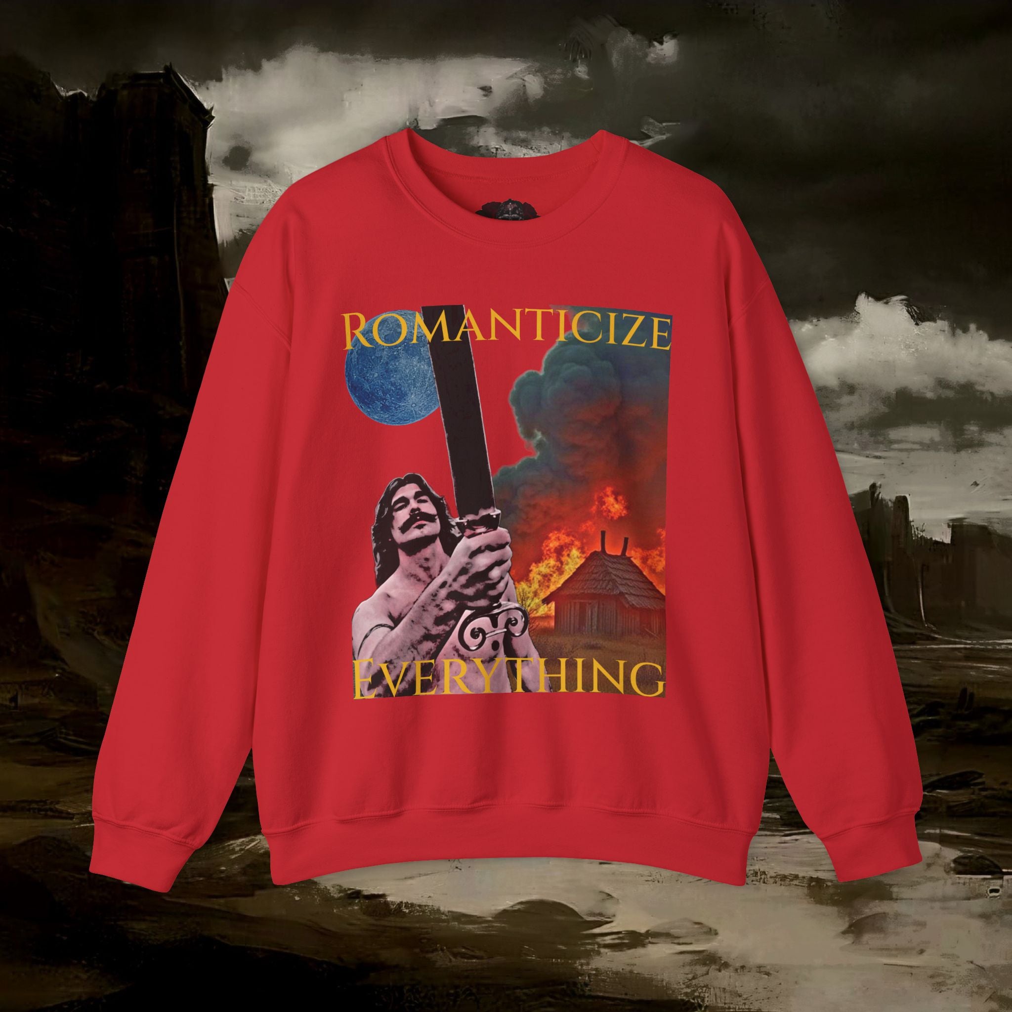 The Barbarian's Mirror, Unisex Crewneck Graphic Sweatshirt