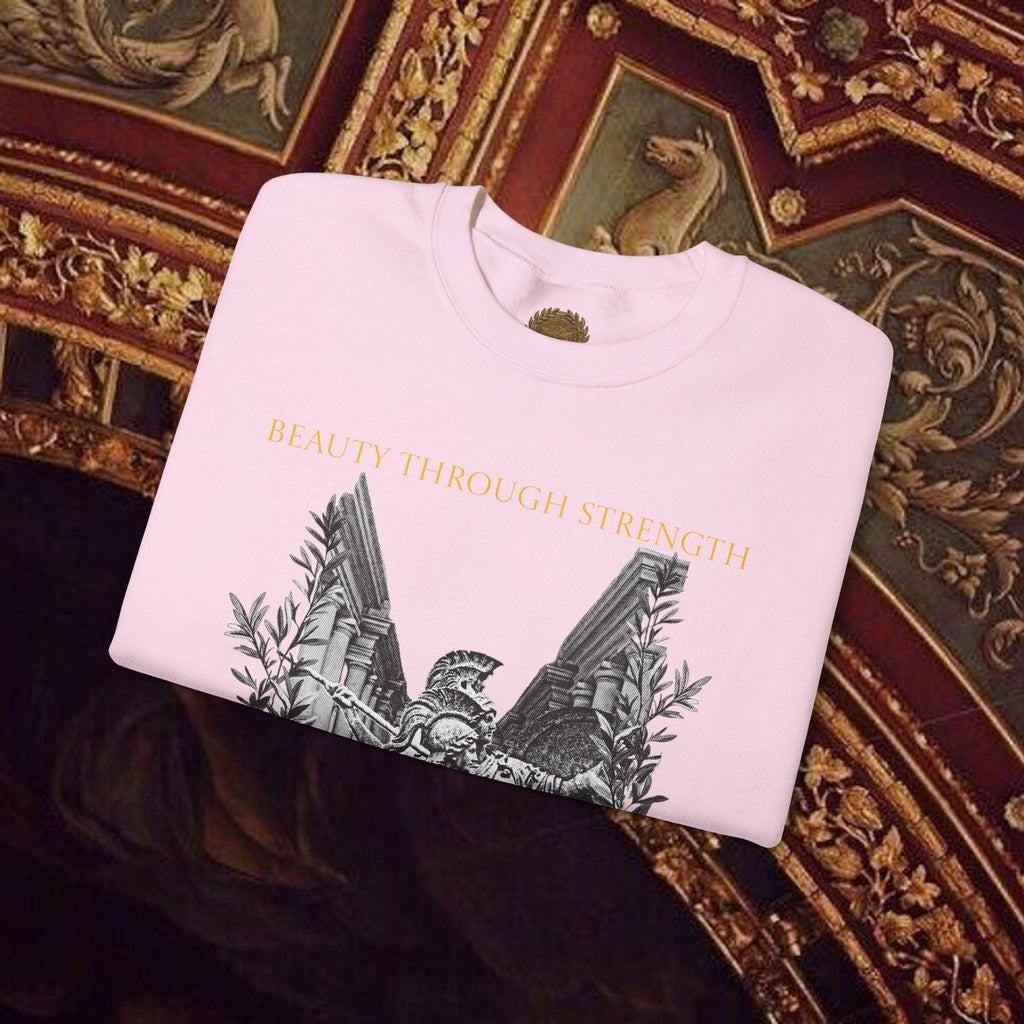 The Goddess's Protection Classically-Inspired Cotton Graphic Sweatshirt