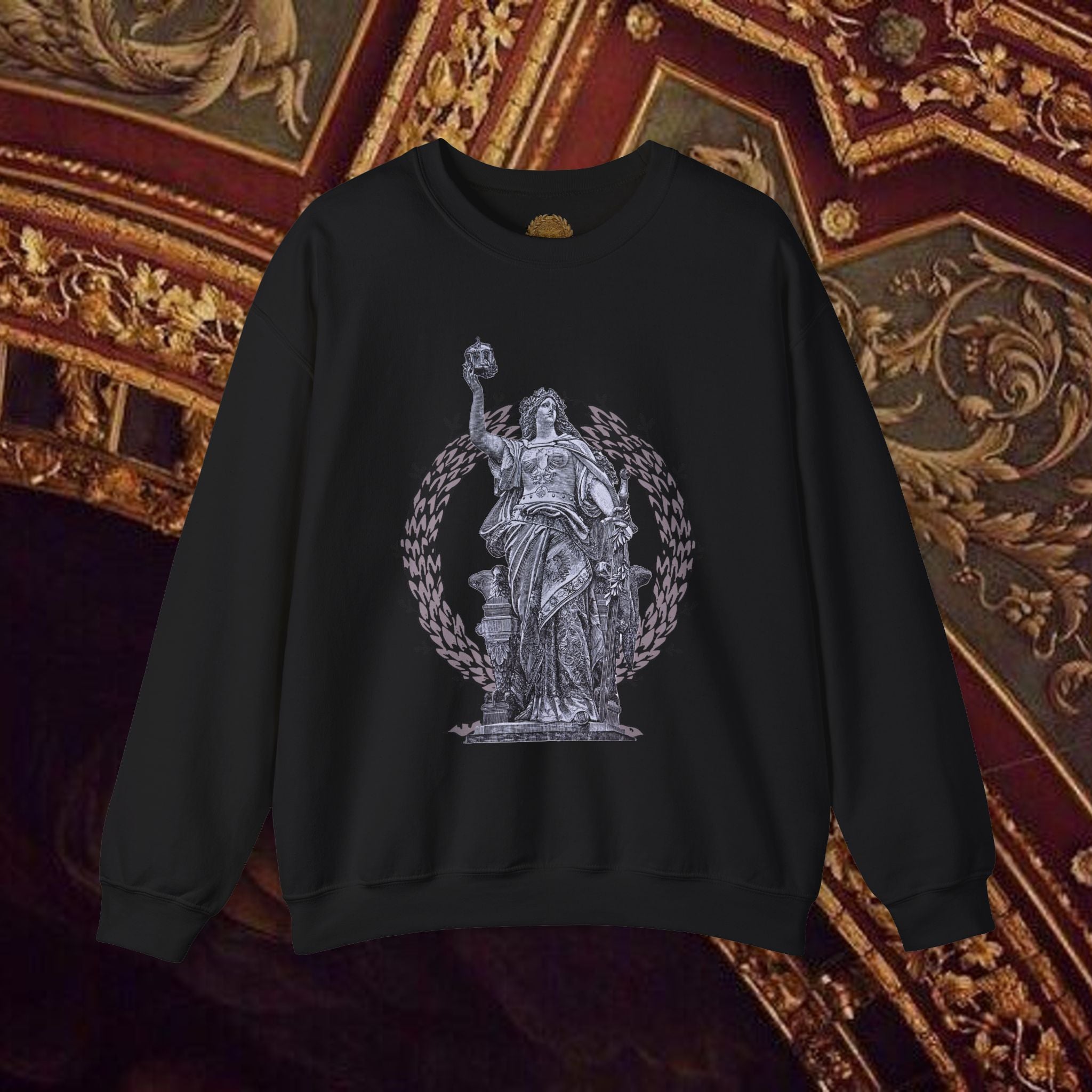 Goddess Victory Neo-Classical Crewneck Sweatshirt piece