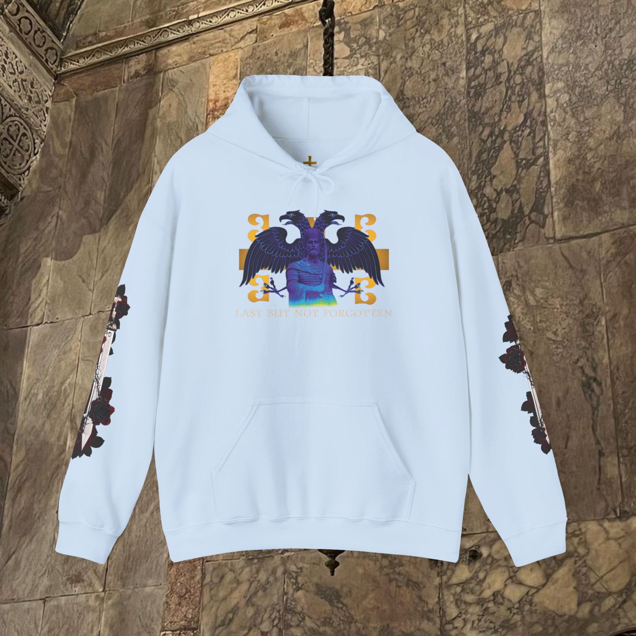 The Last Great Emperor Byzantine Inspired Graphic Hoodie Front Version