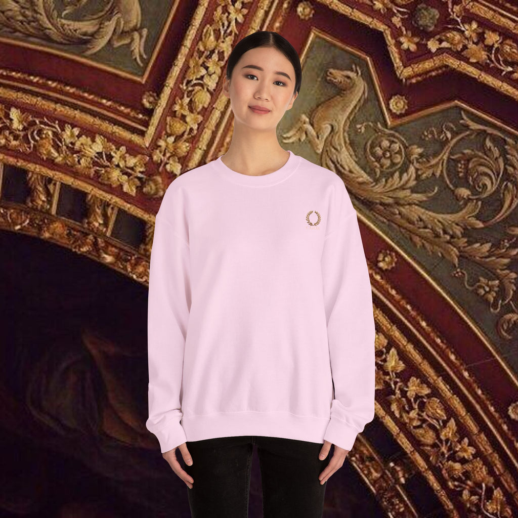 Beauty Through Strength Classically-Inspired Cotton Graphic Sweatshirt Back Version