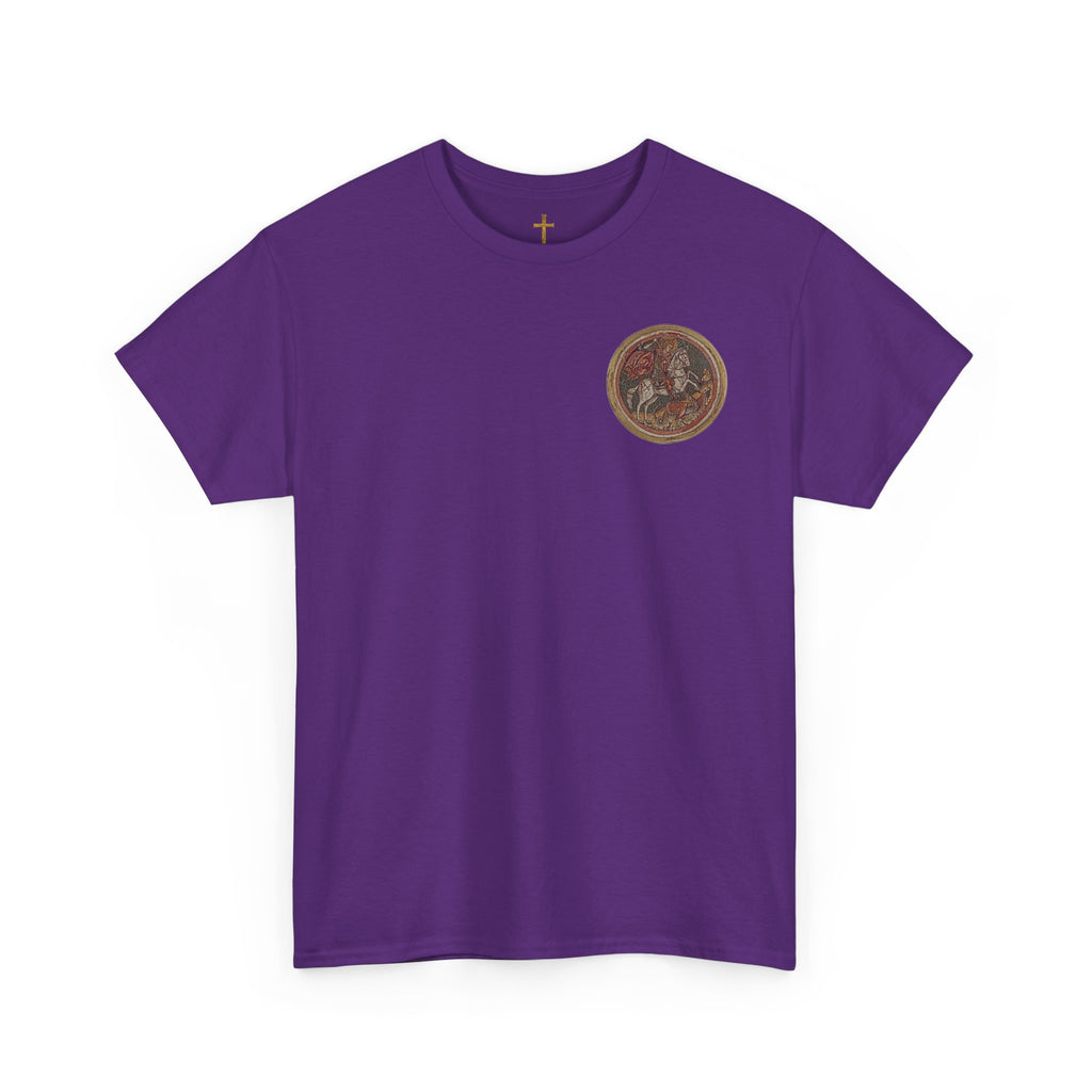 George the Dragon Slayer Graphic T-Shirt, Heavy Cotton Tee.