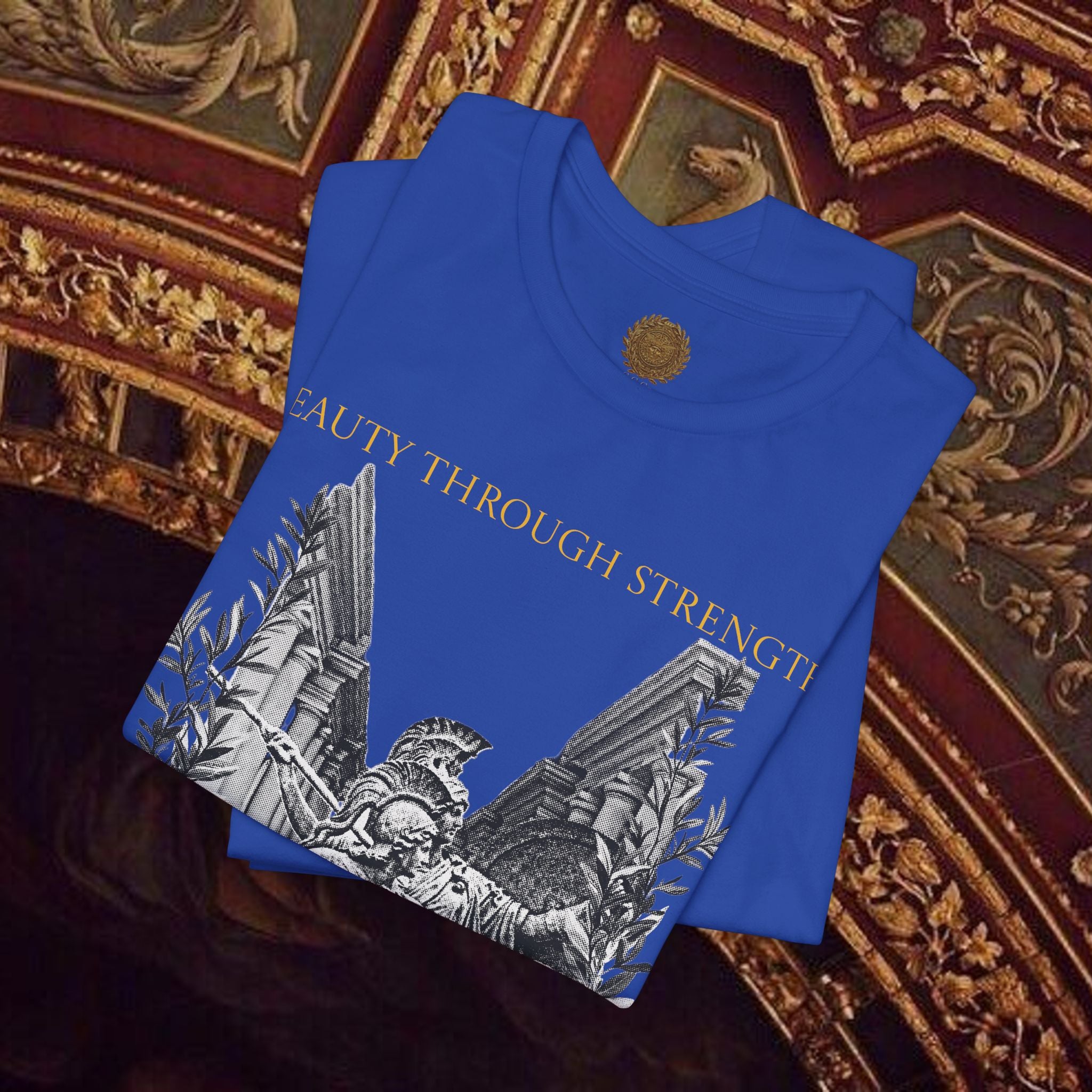 The Goddess's Protection Classically-Inspired Cotton Graphic T Shirt