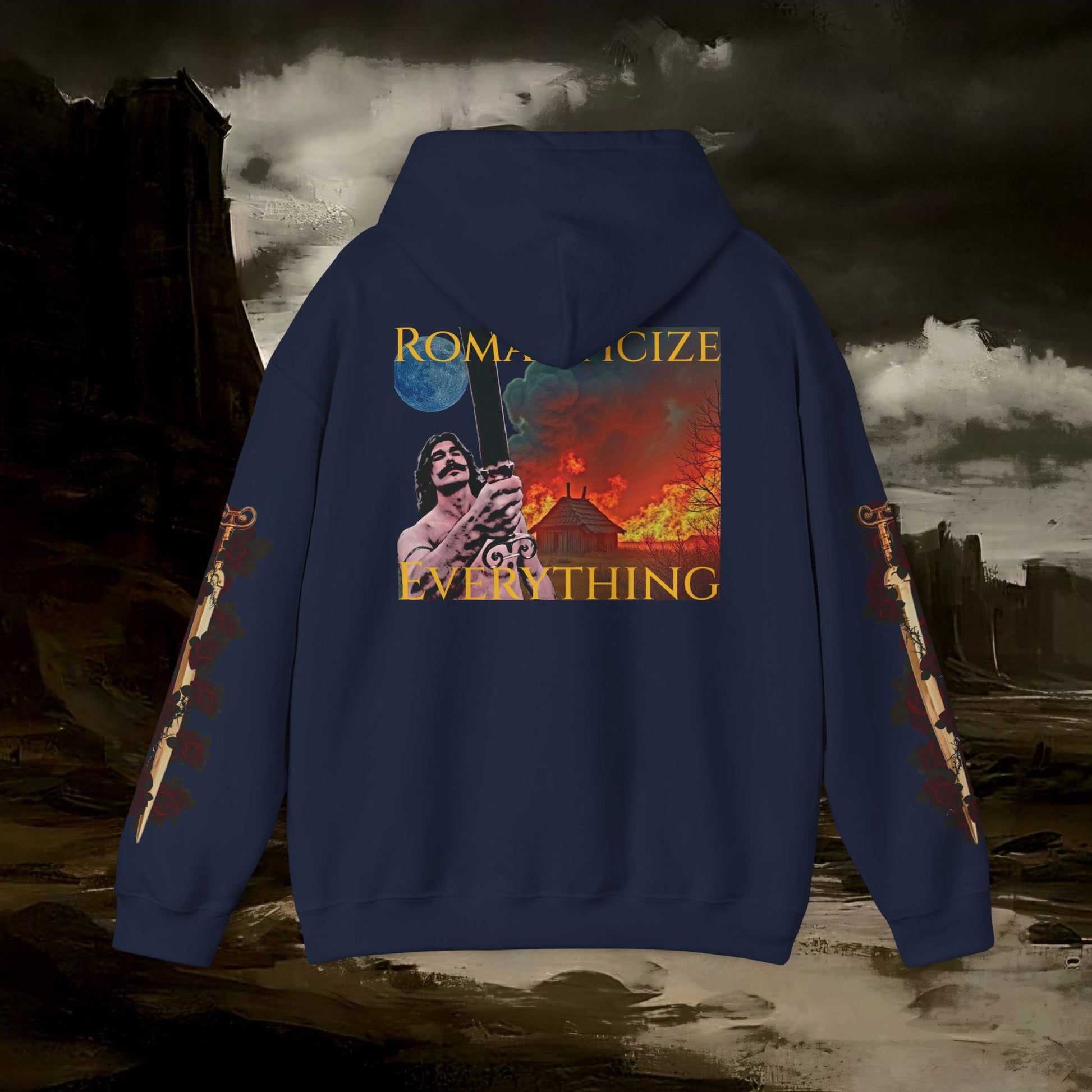 The Barbarian's Mirror Medieval Fantasy Inspired Unisex Hoodie