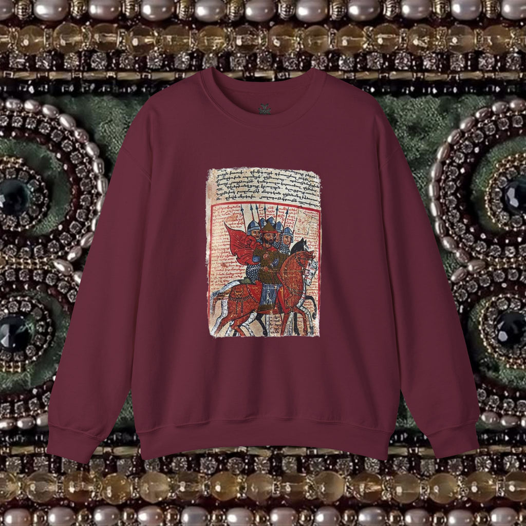 Medieval Warriors Armenian Manuscript Unisex Crewneck Sweatshirt