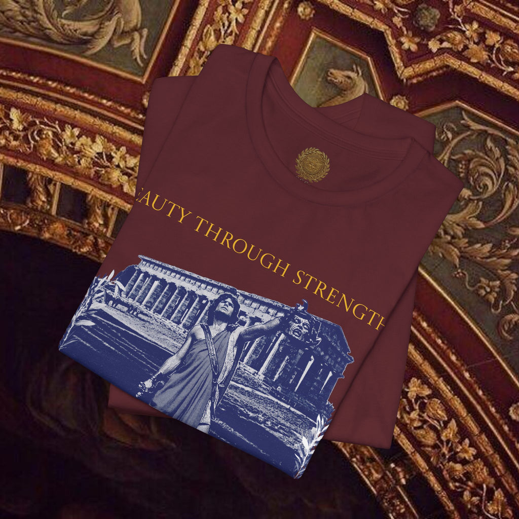 The Hero's Victory Classically-Themed Cotton Graphic T Shirt