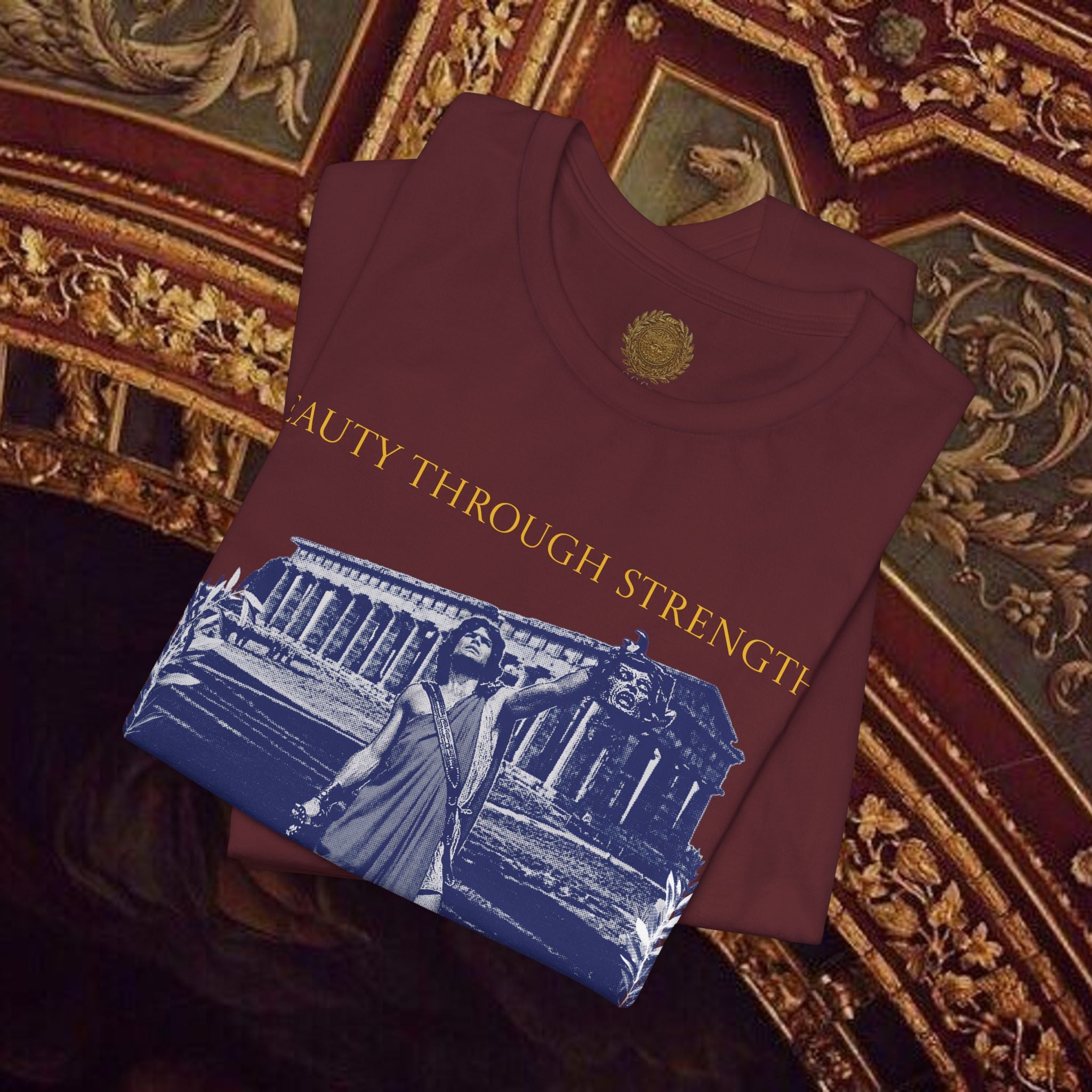 The Hero's Victory Classically-Themed Cotton Graphic T Shirt