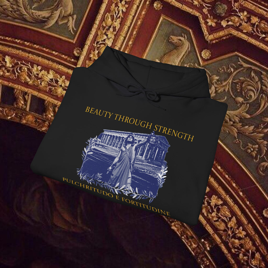 The Hero's Victory Classically-Themed Cotton Graphic Hoodie