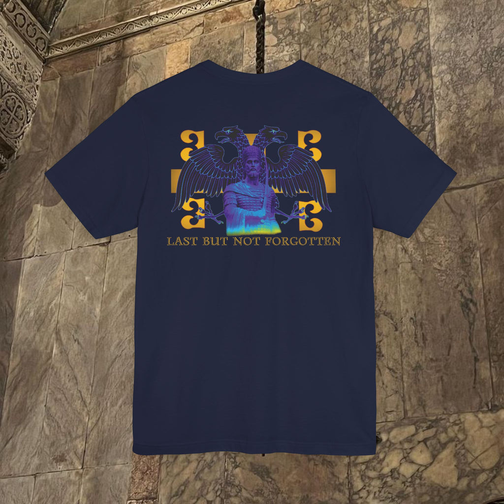 The Last Great Emperor Byzantine Inspired Cotton Graphic T-shirt Back Version