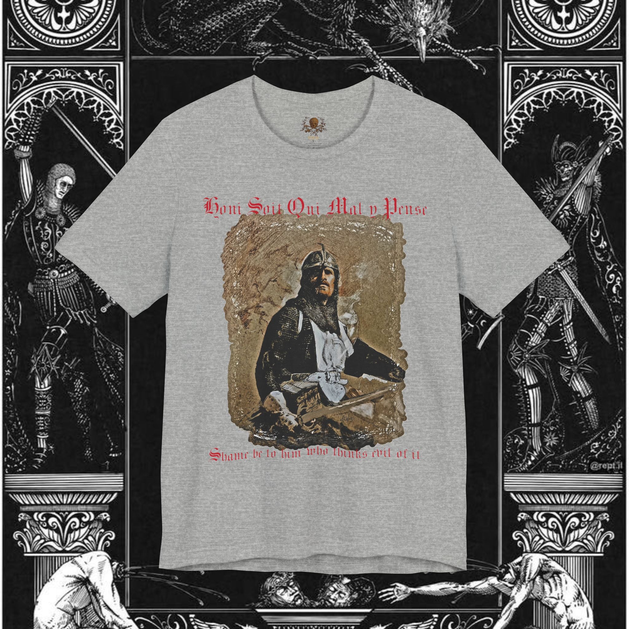 The Knight's Rest Medieval Fantasy Graphic T Shirt