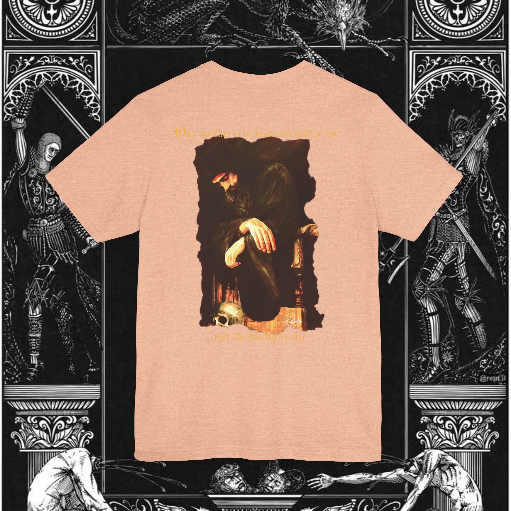 Man's Memento Medieval Fantasy Graphic T Shirt