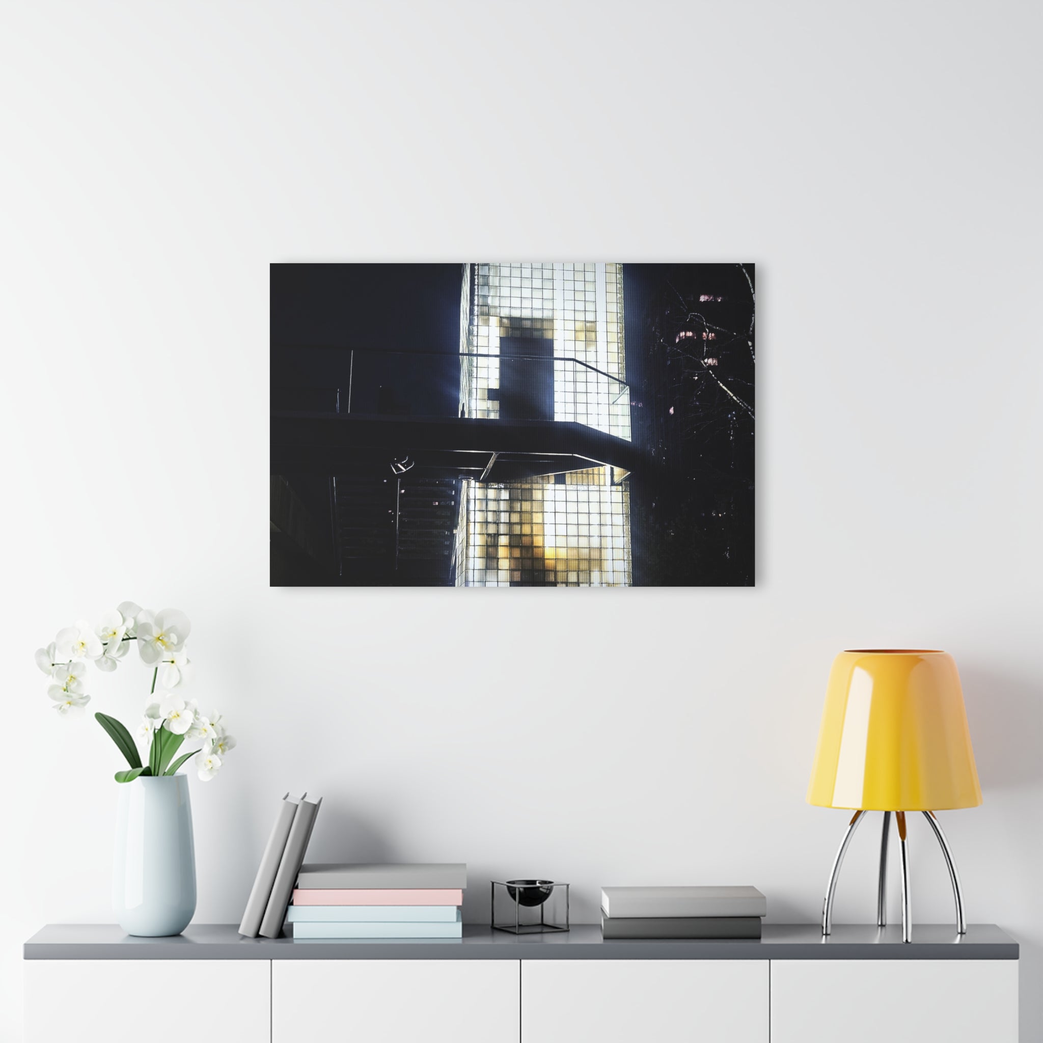 NYC Light Grid Tower Acrylic Print
