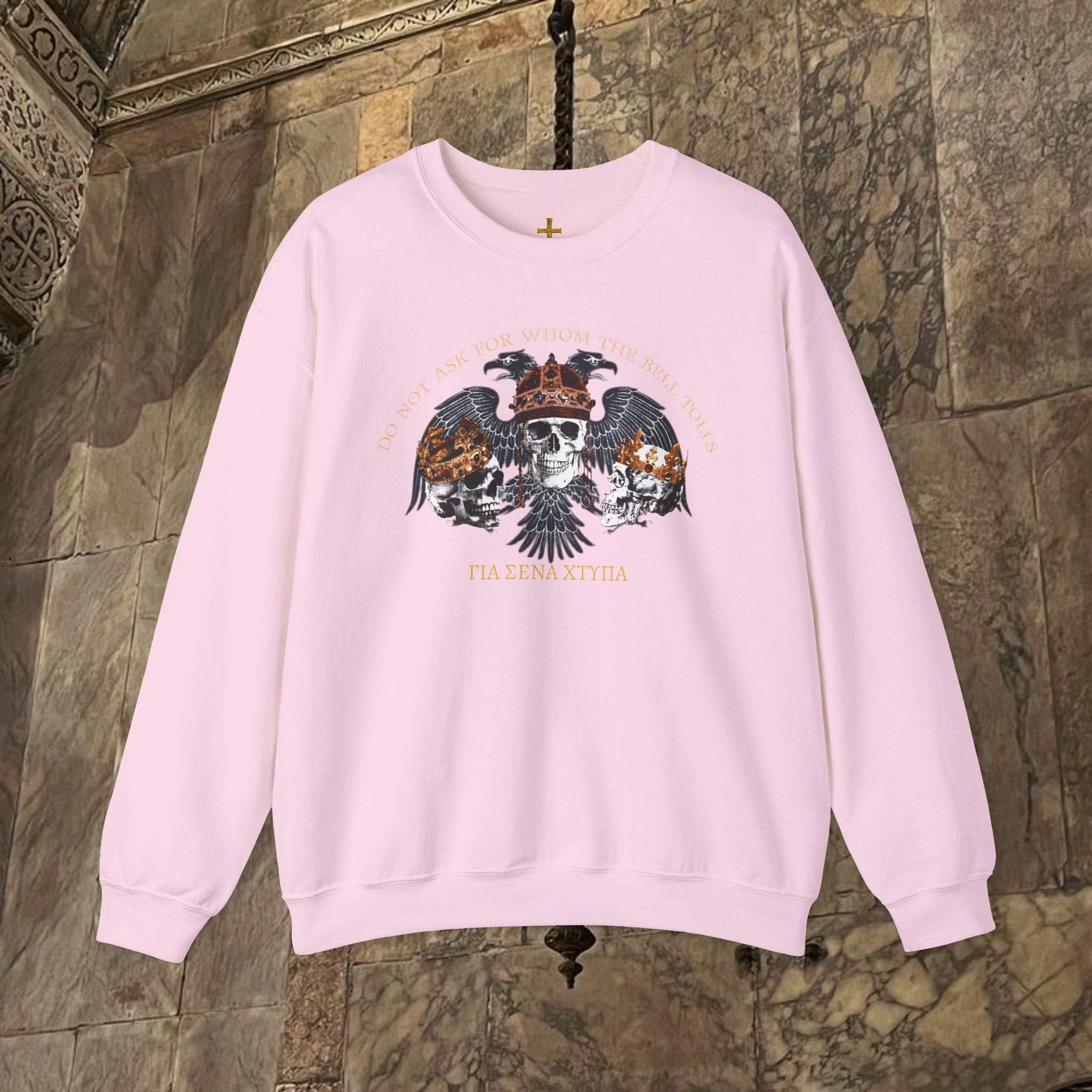 The Kings Fate Byzantine Inspired Graphic Crewneck Sweatshirt