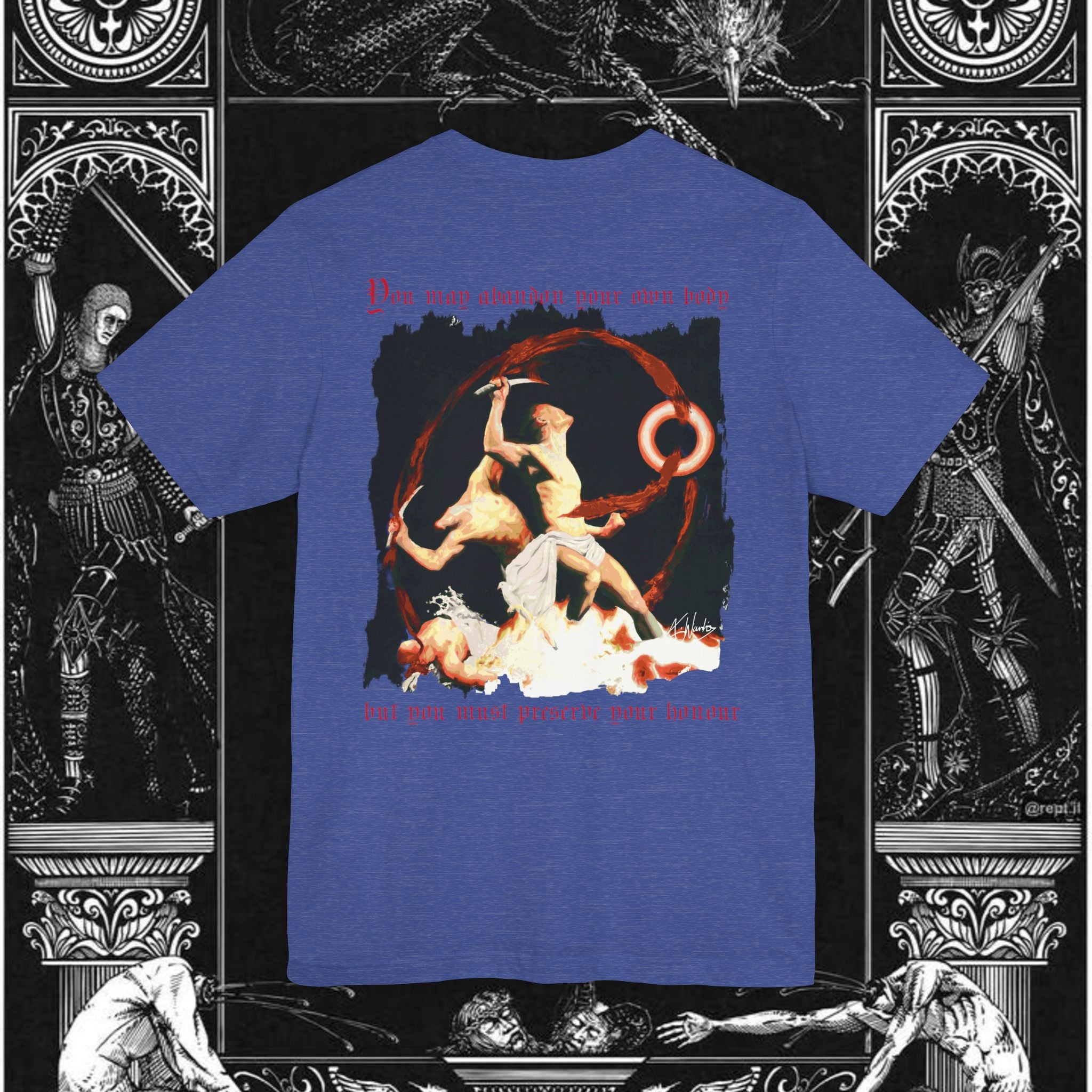 The Samurai's Vengeance Medieval Fantasy Graphic Shirt