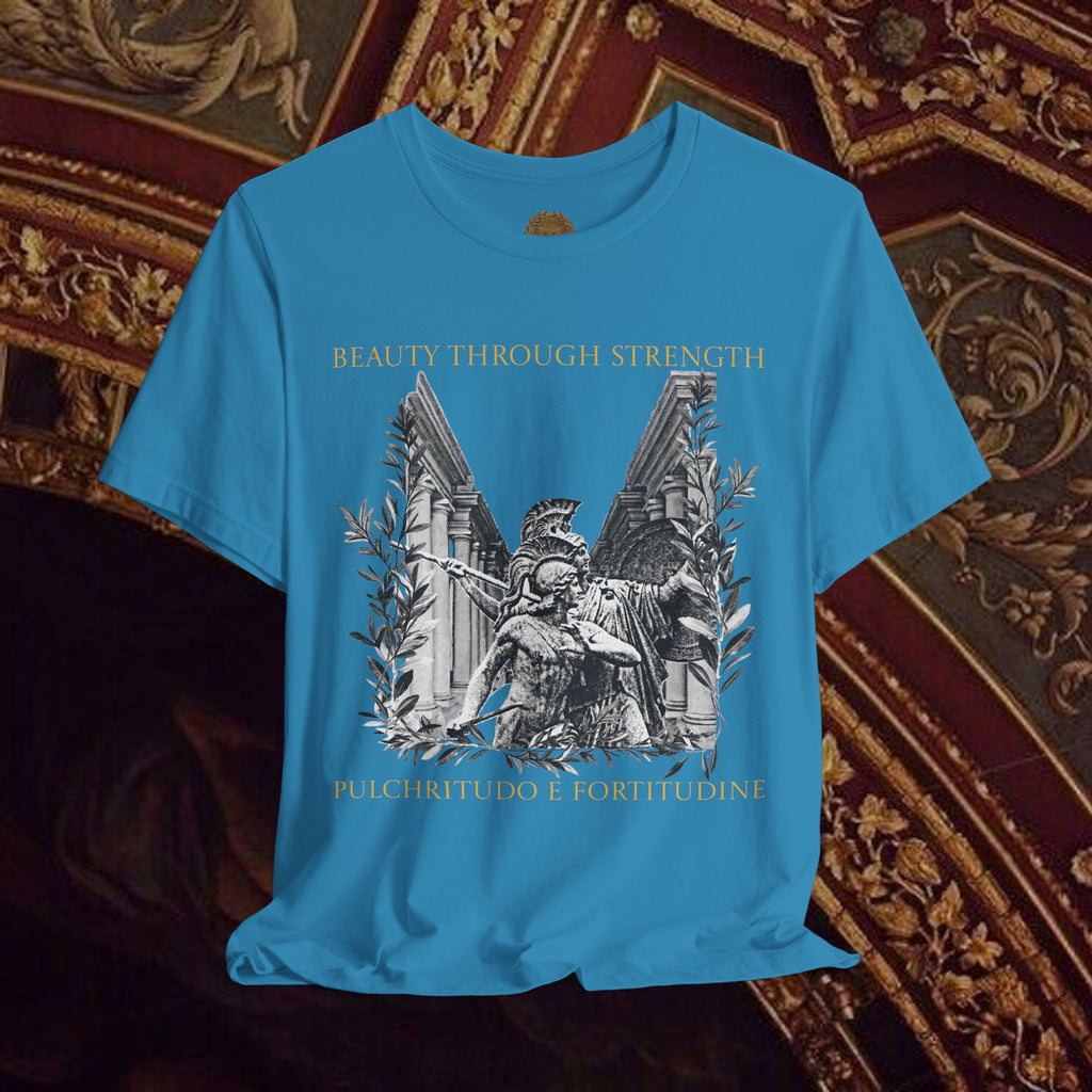 The Goddess's Protection Classically-Inspired Cotton Graphic T Shirt