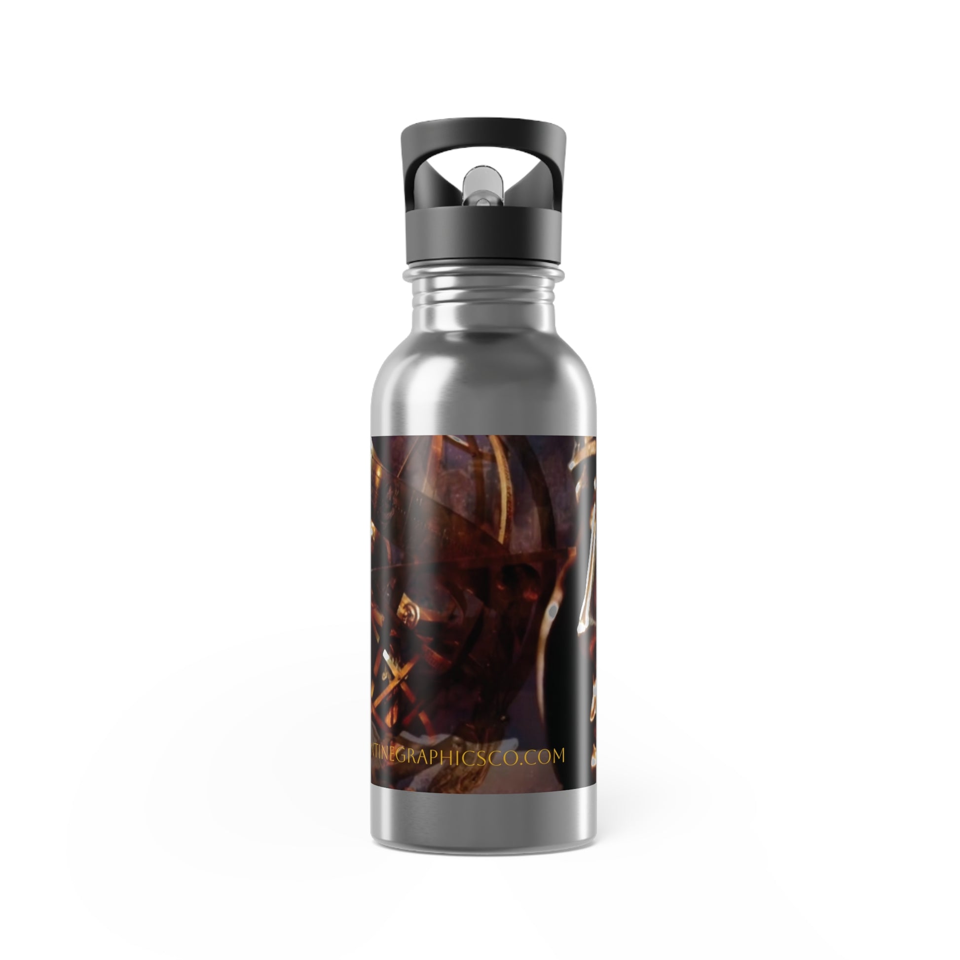 Order of the Cosmos Stainless Steel Water Bottle, Reusable Bottle for Hydration, Eco-Friendly Gift, Sports Bottle with Straw, Adventure Essential