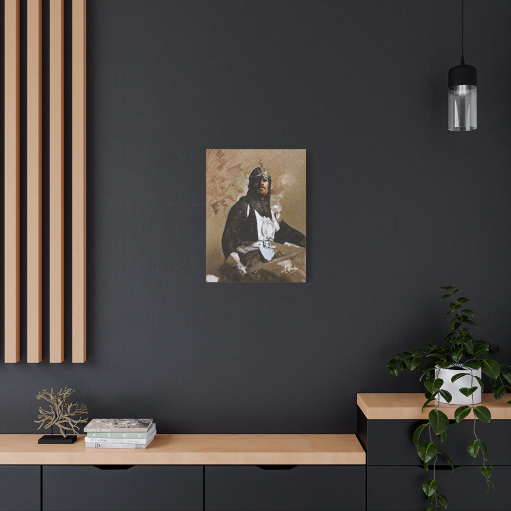 The Knight's Rest Medieval Fantasy Canvas