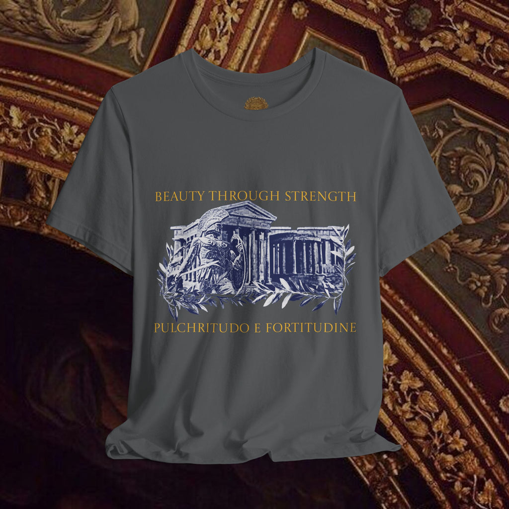 Guardian of the Temple Classically- Inspired Cotton Graphic T Shirt