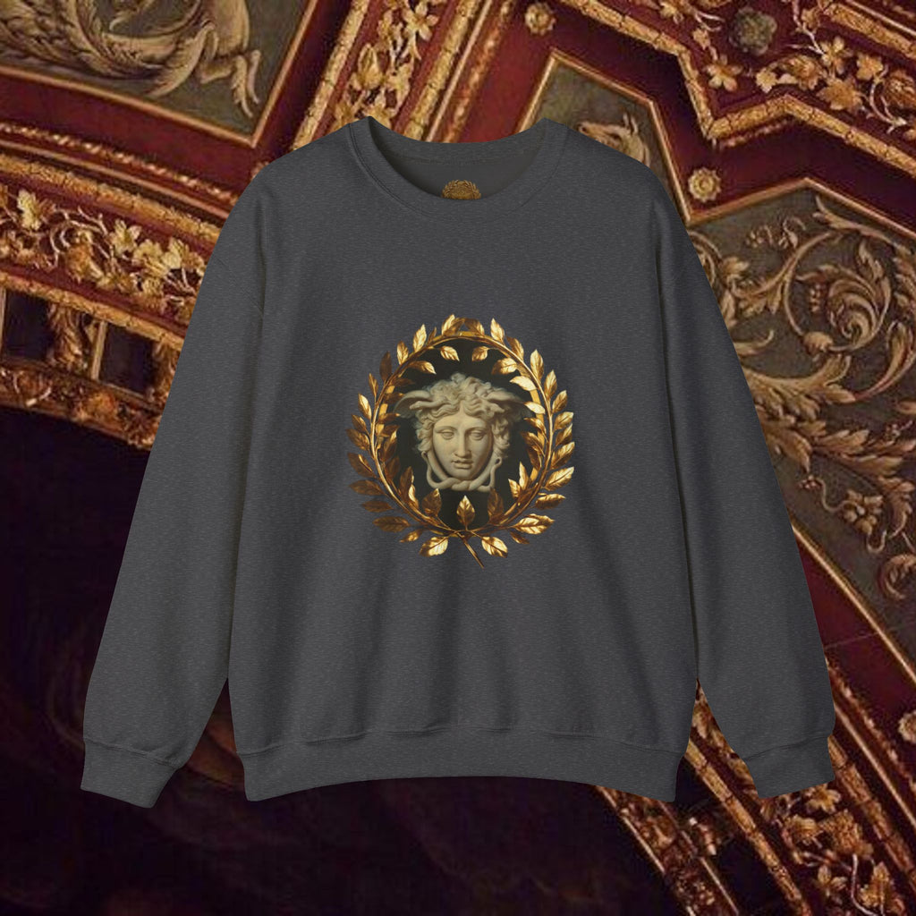 Medusa's Gaze Classical Inspired Mythology Unisex Heavy Blend Crewneck Graphic Sweatshirt