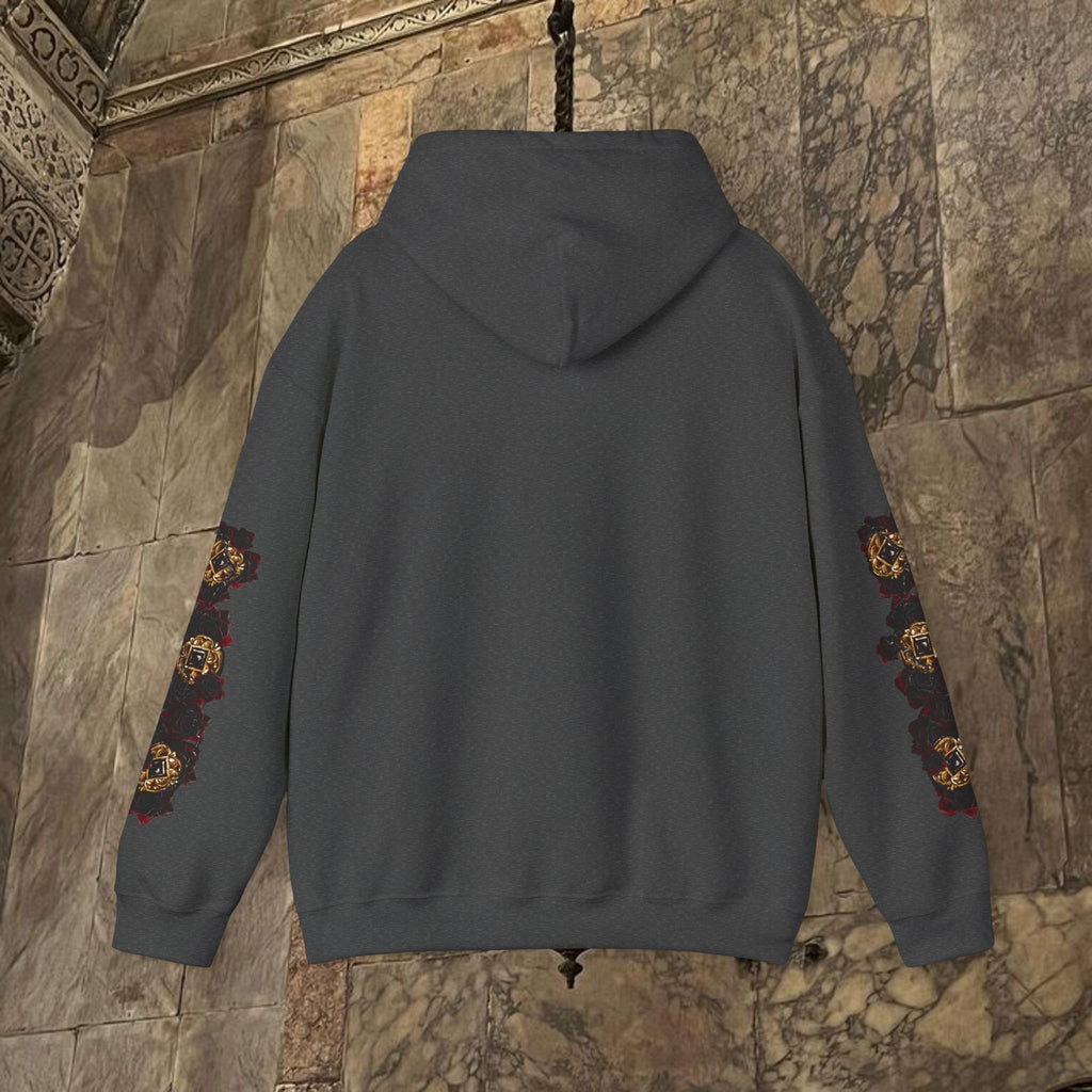 The Kings Fate Byzantine Inspired Graphic Hoodie Front Version