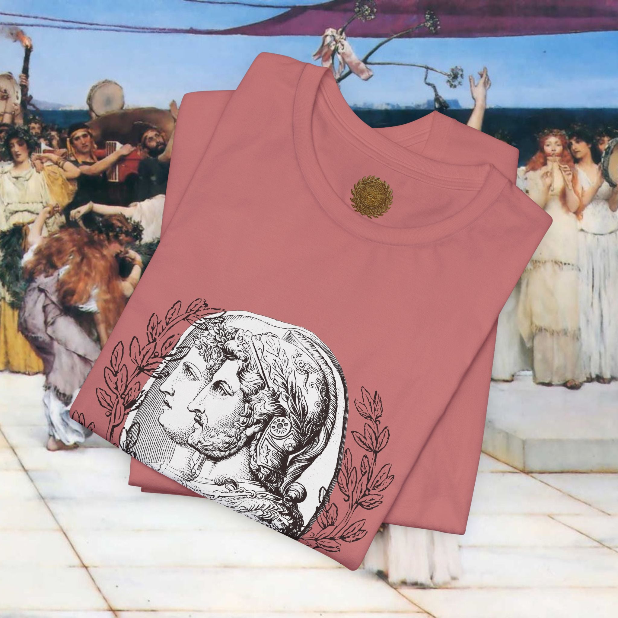 Roman Warrior's Spirit Plumed Helmet Cameo T-Shirt