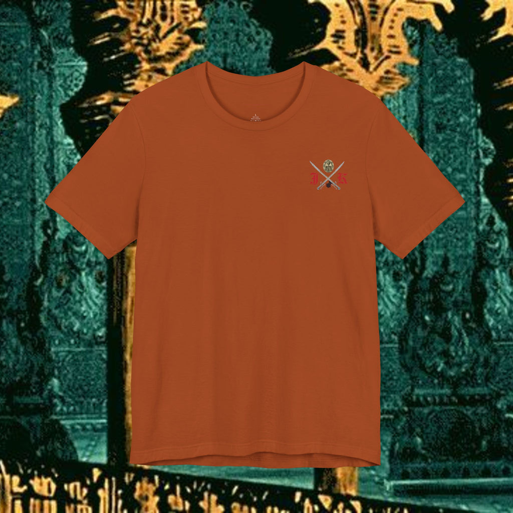 Mythic Vitalism, Sanguis Christianus Vetus Exploration and Adventure Inspired Graphic T Shirt Back Version