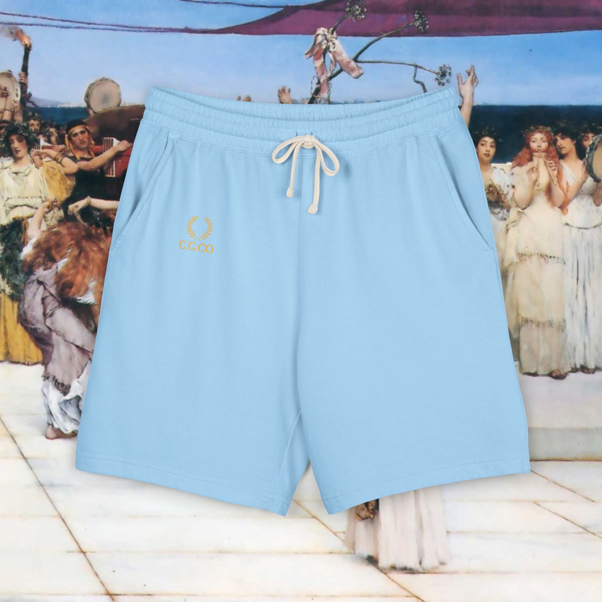 Mediterranean Coast Cotton Shorts