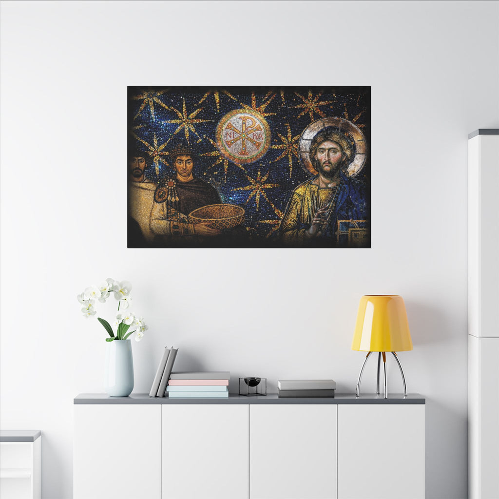 Justinian's Glory Byzantine Late Roman Inspired Matte Canvas, Stretched, (Multi-Size)