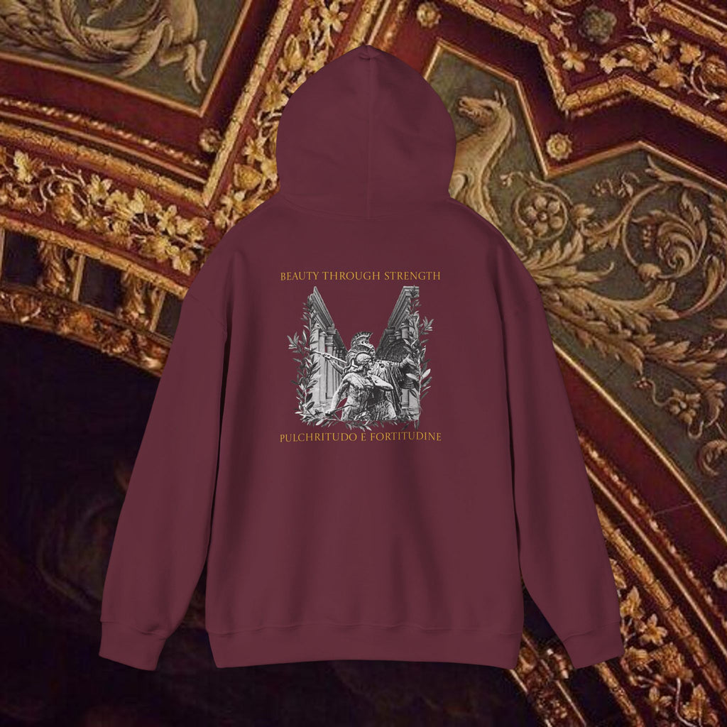 The Goddess's Protection Classically-Inspired Cotton Graphic Hoodie Back Version
