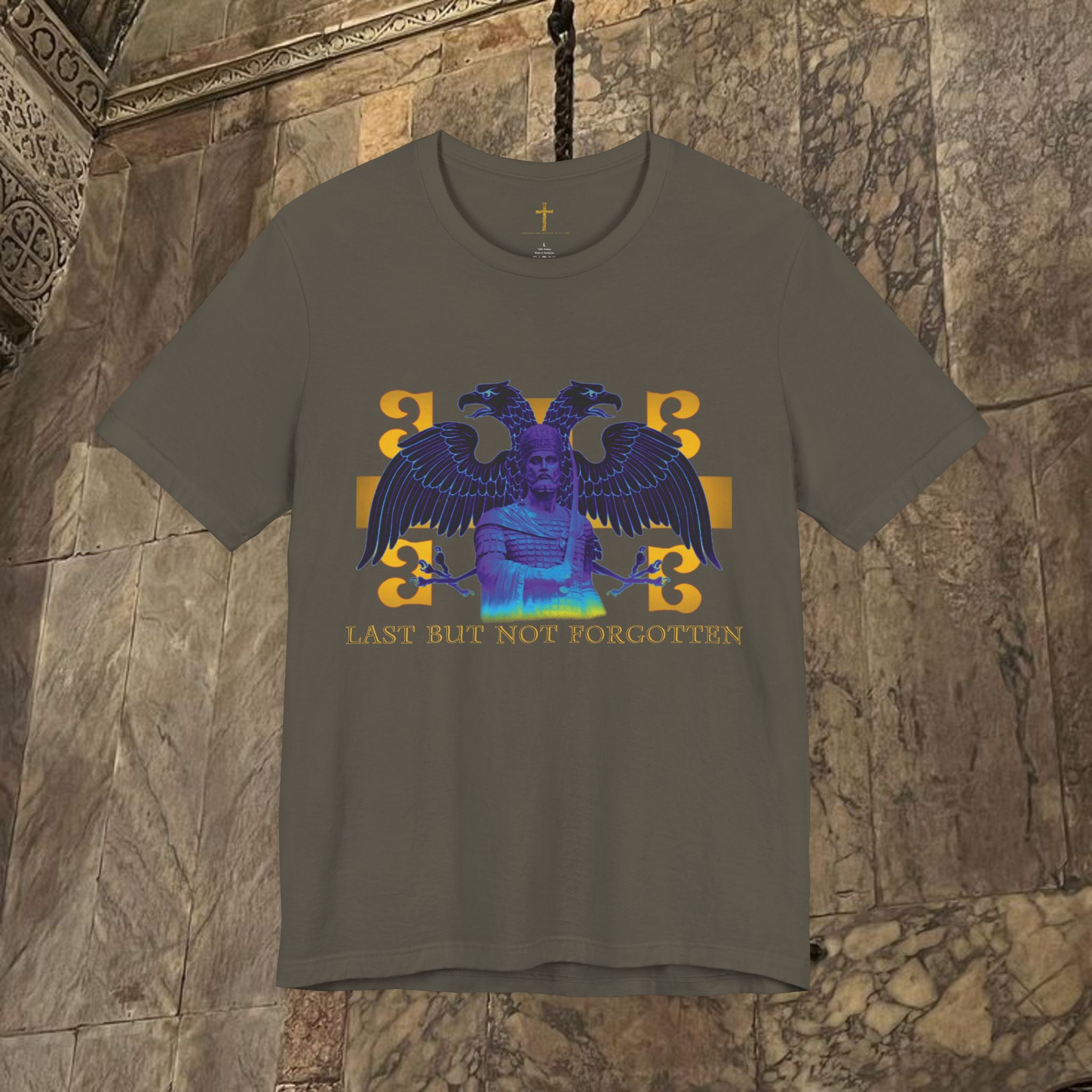 The Last Great Emperor Byzantine Inspired Cotton Graphic T-shirt Front