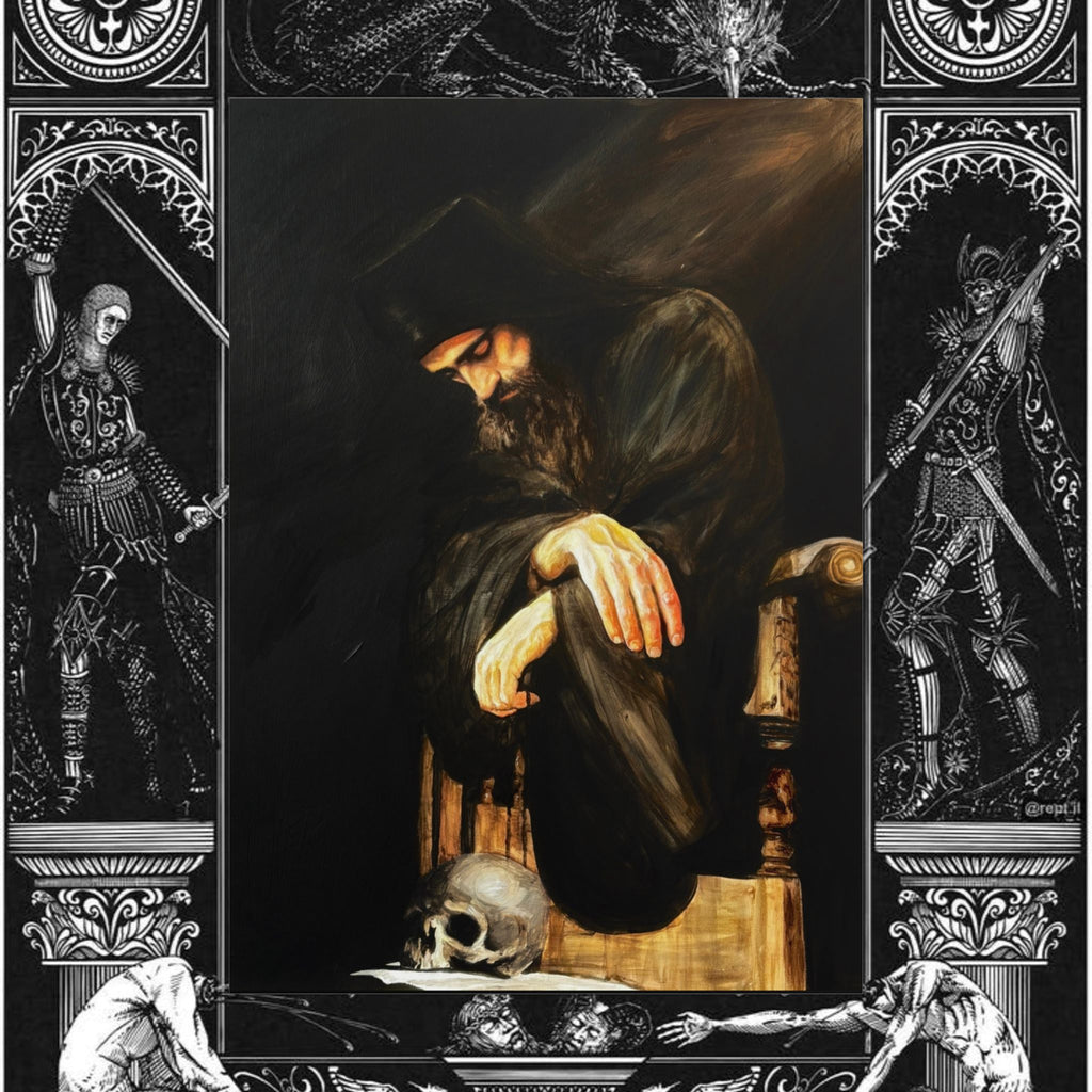 Man's Memento Medieval Fantasy Fine Art Print
