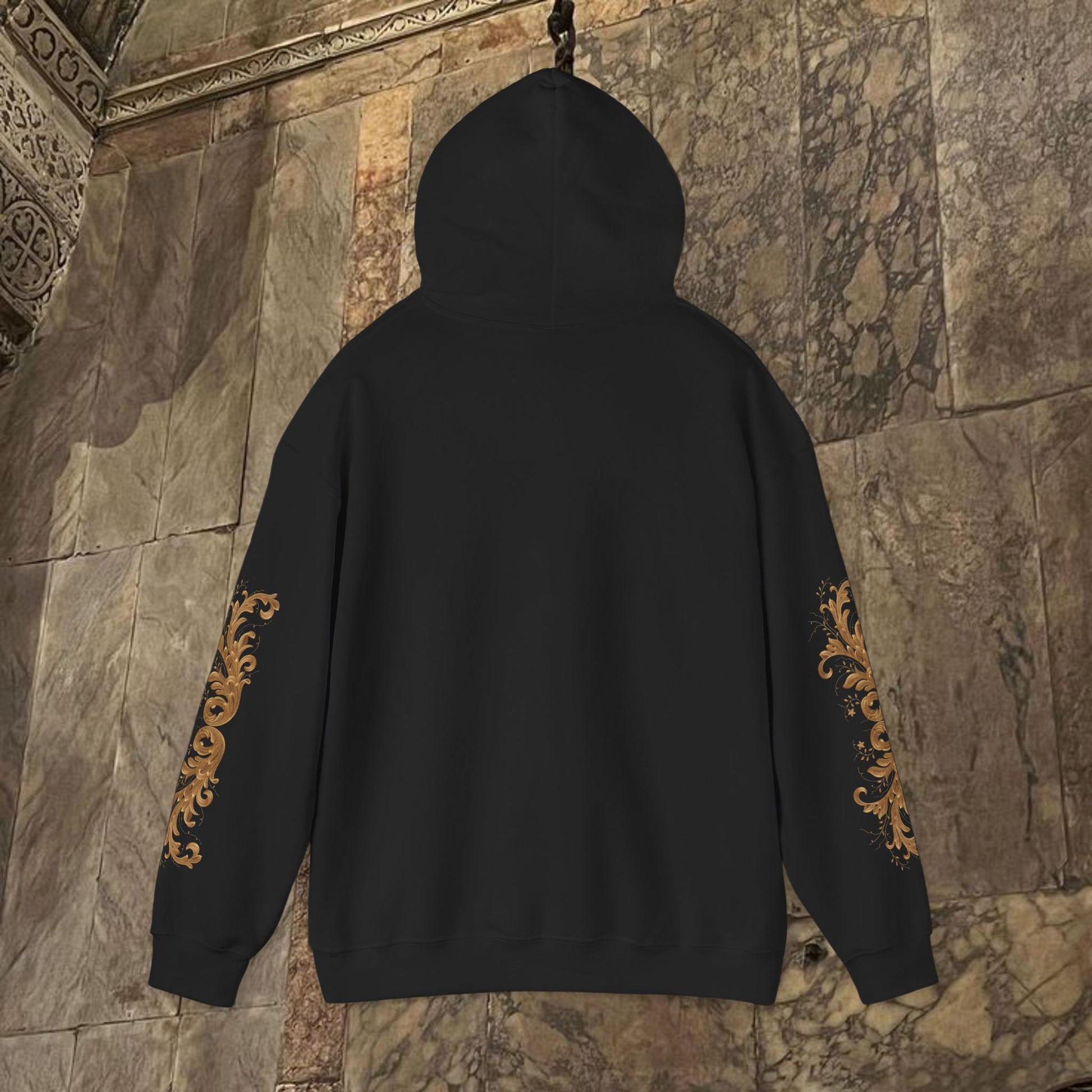Byzantine Manuscript Art Hoodie - Orthodox Icon Design