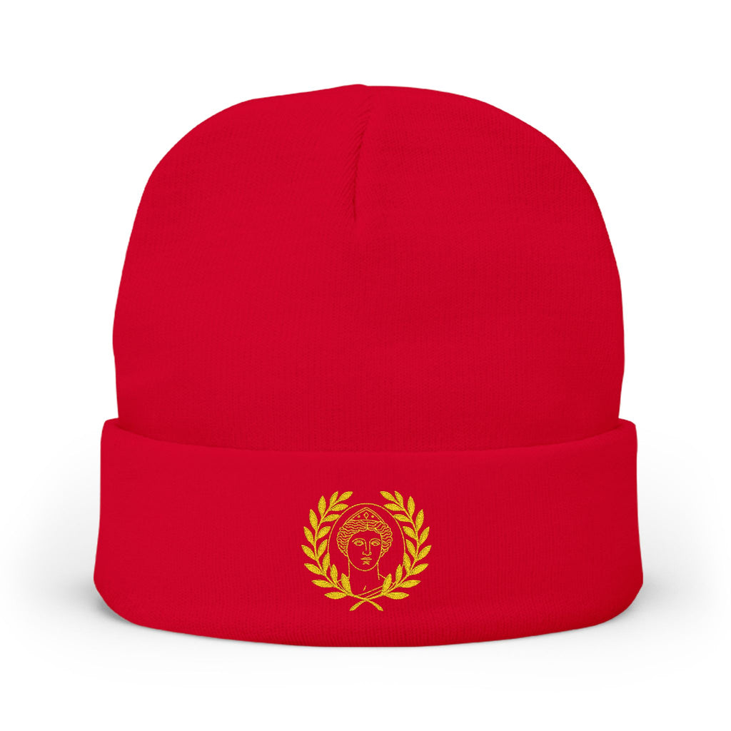 Embroidered Knit Venus Beanie