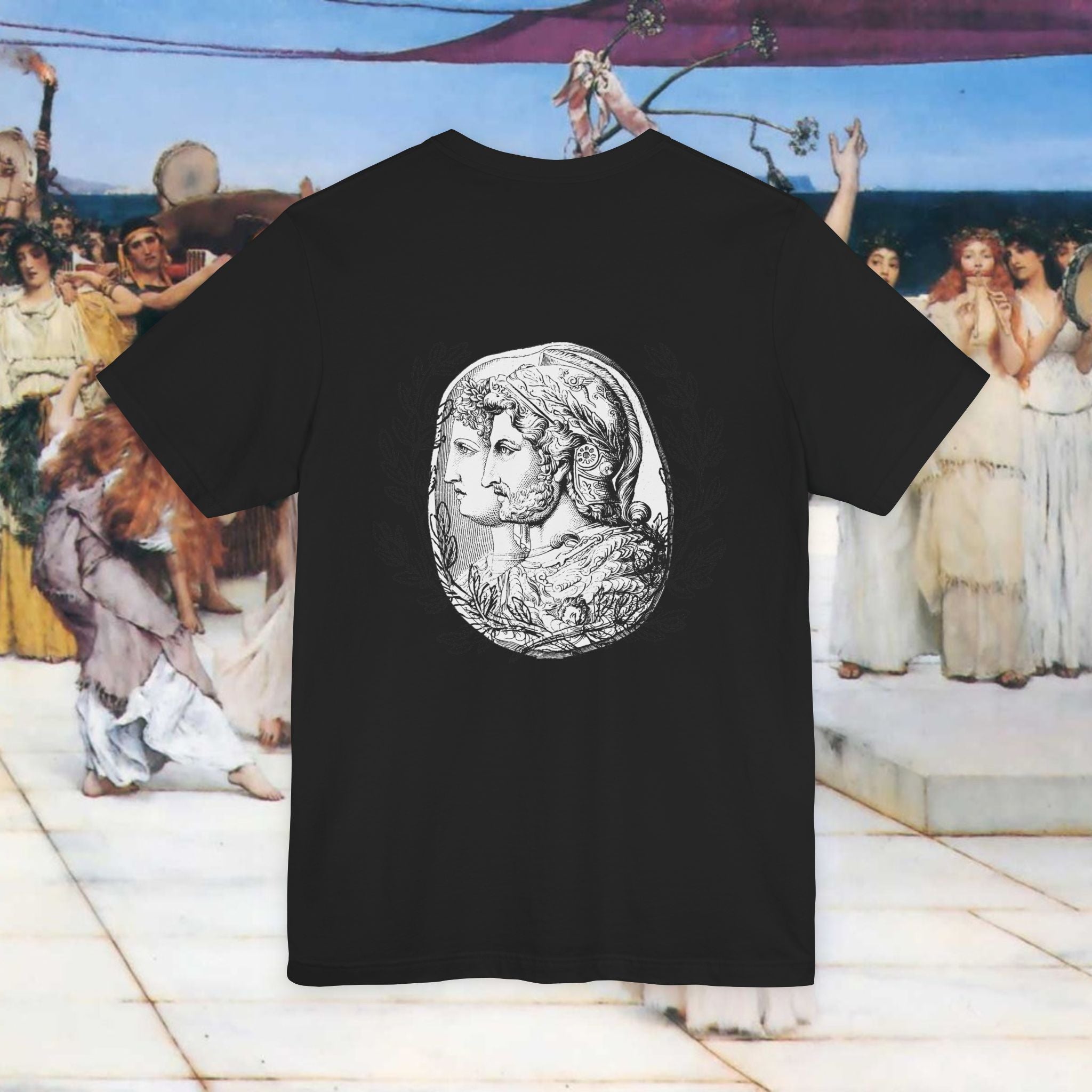 Roman Warrior Plumed Helmet Cameo T-Shirt