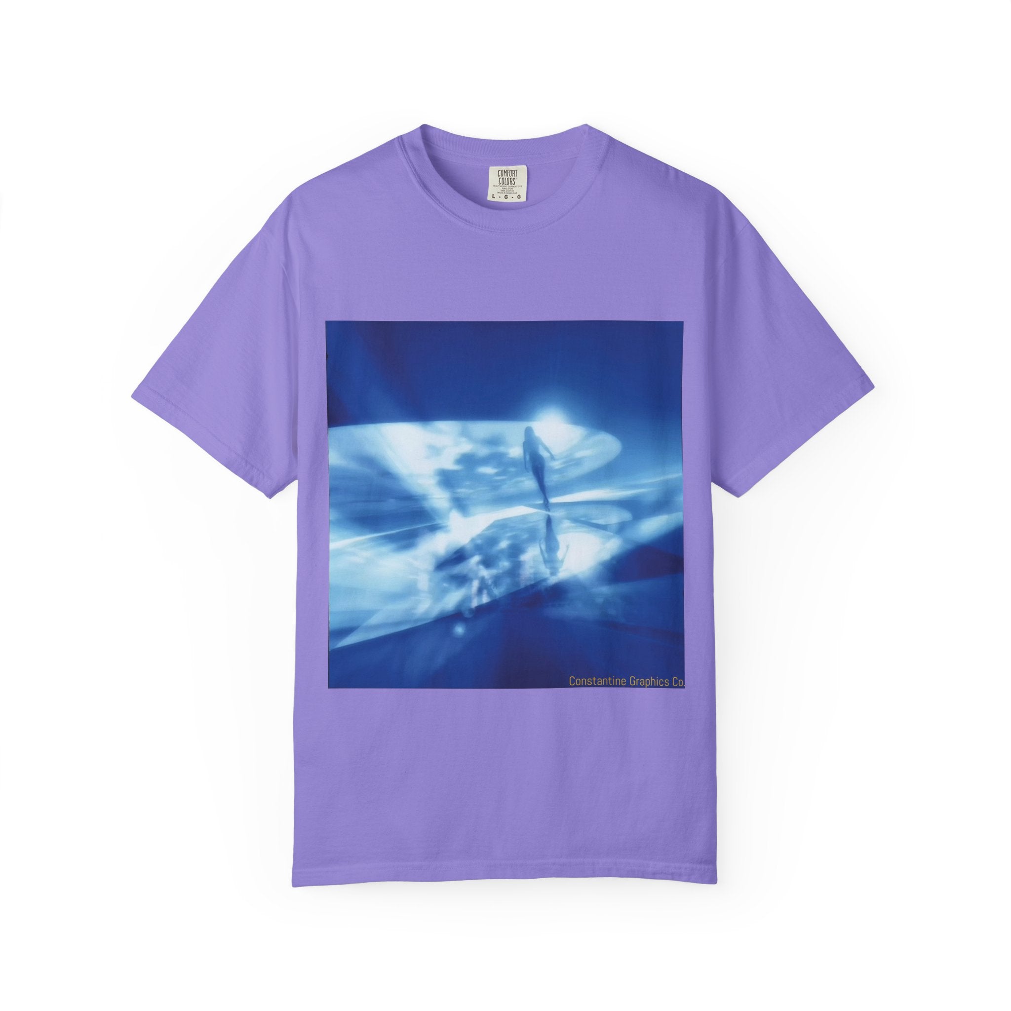 The Blue Portal Cyber Y2K Graphic T-Shirt