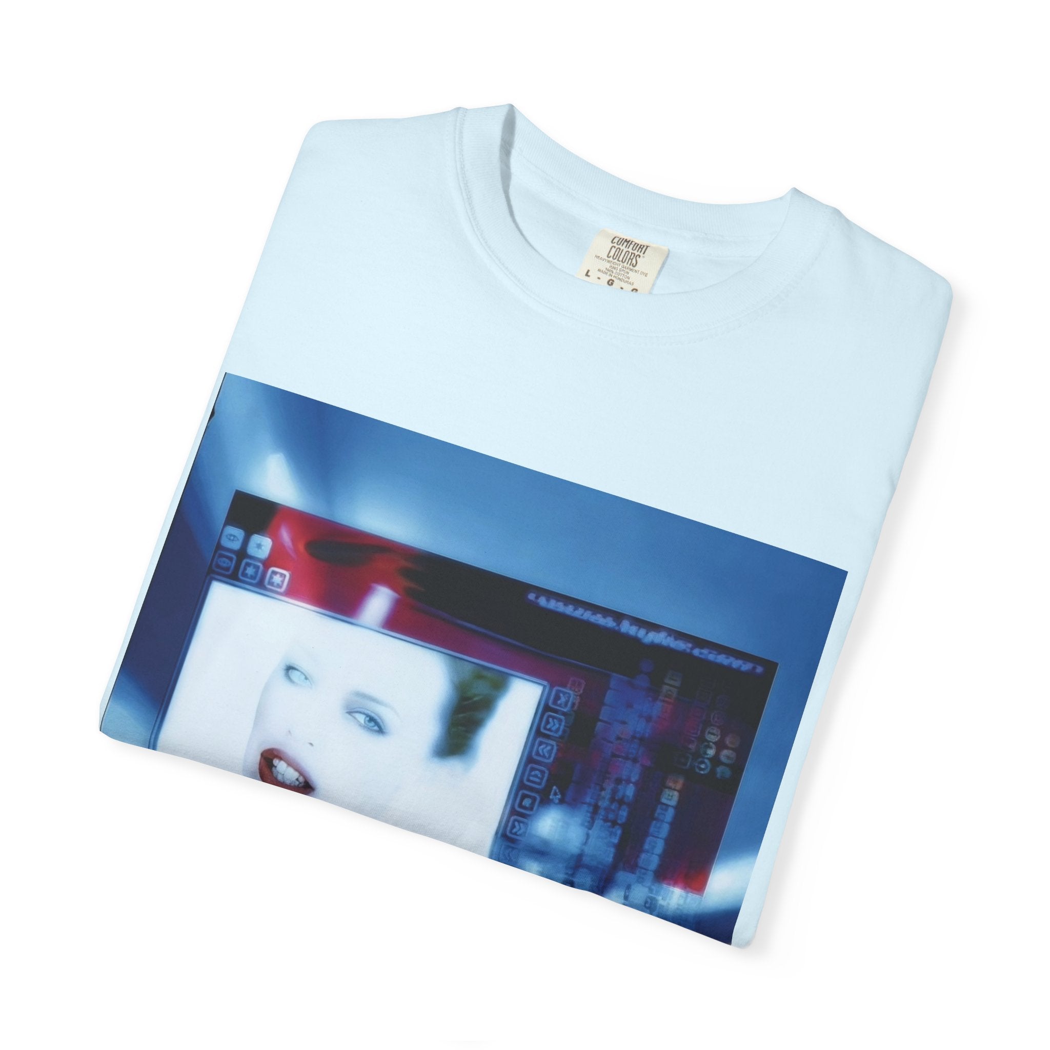 Digital Pop Up Cyber Y2K Graphic T-Shirt