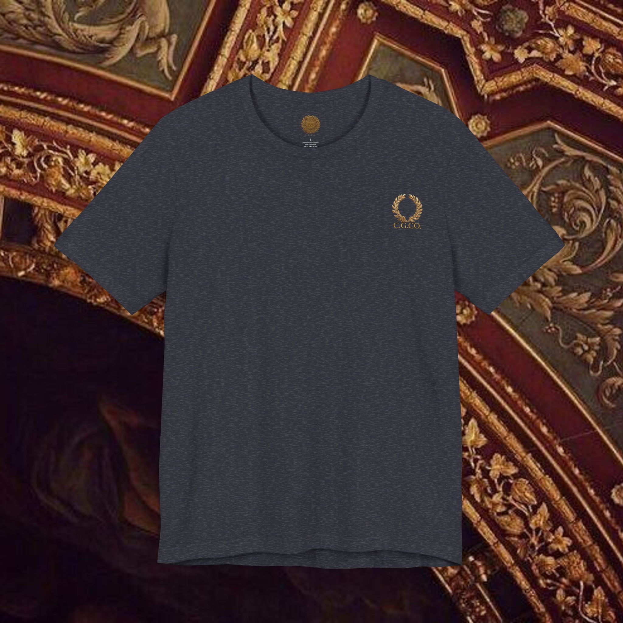 Guardian of the Temple Classically- Inspired Cotton Graphic T Shirt Back Version