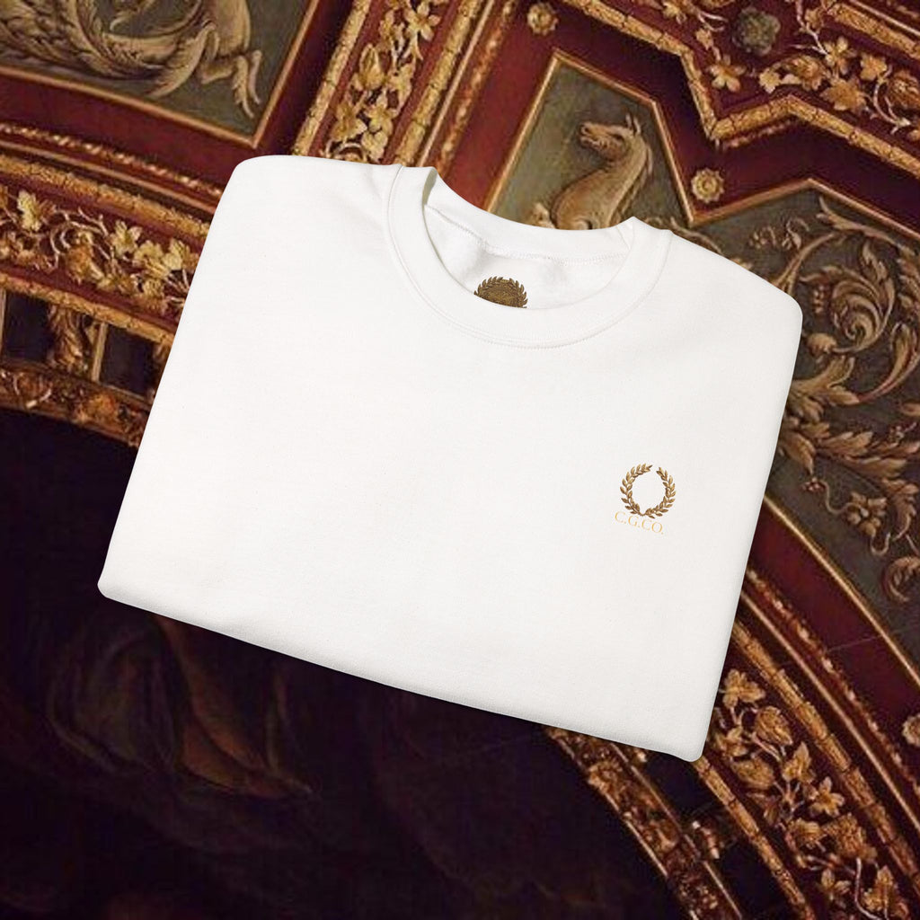 Beauty Through Strength Classically-Inspired Cotton Graphic Sweatshirt Back Version