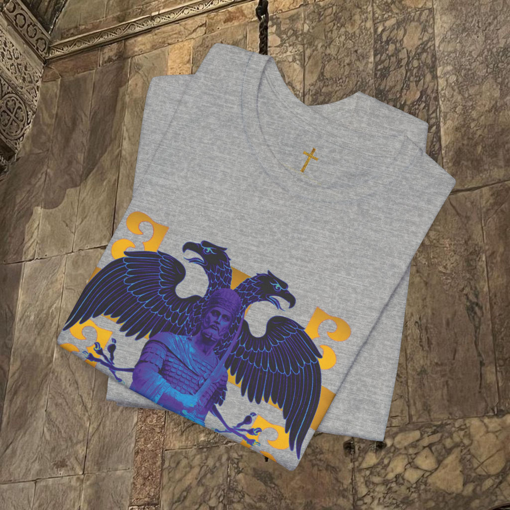 The Last Great Emperor Byzantine Inspired Cotton Graphic T-shirt Front