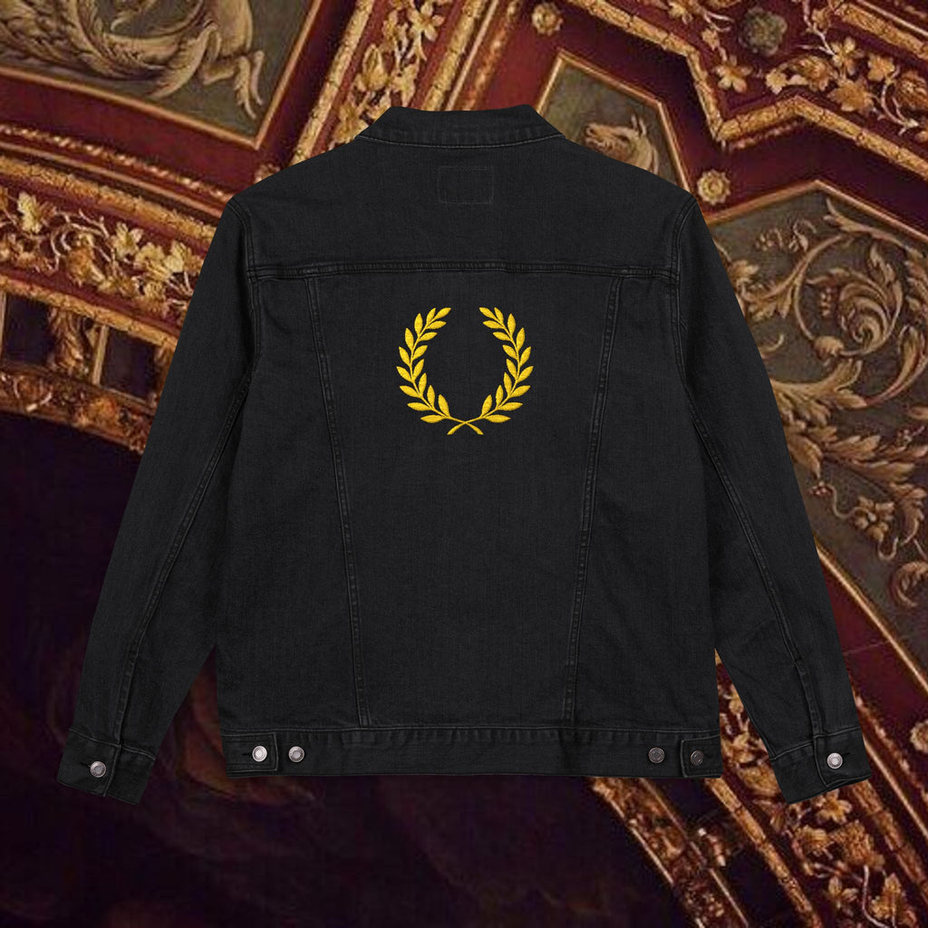The Emperor's Golden Laurel Unisex Denim Jacket (Embroidery)