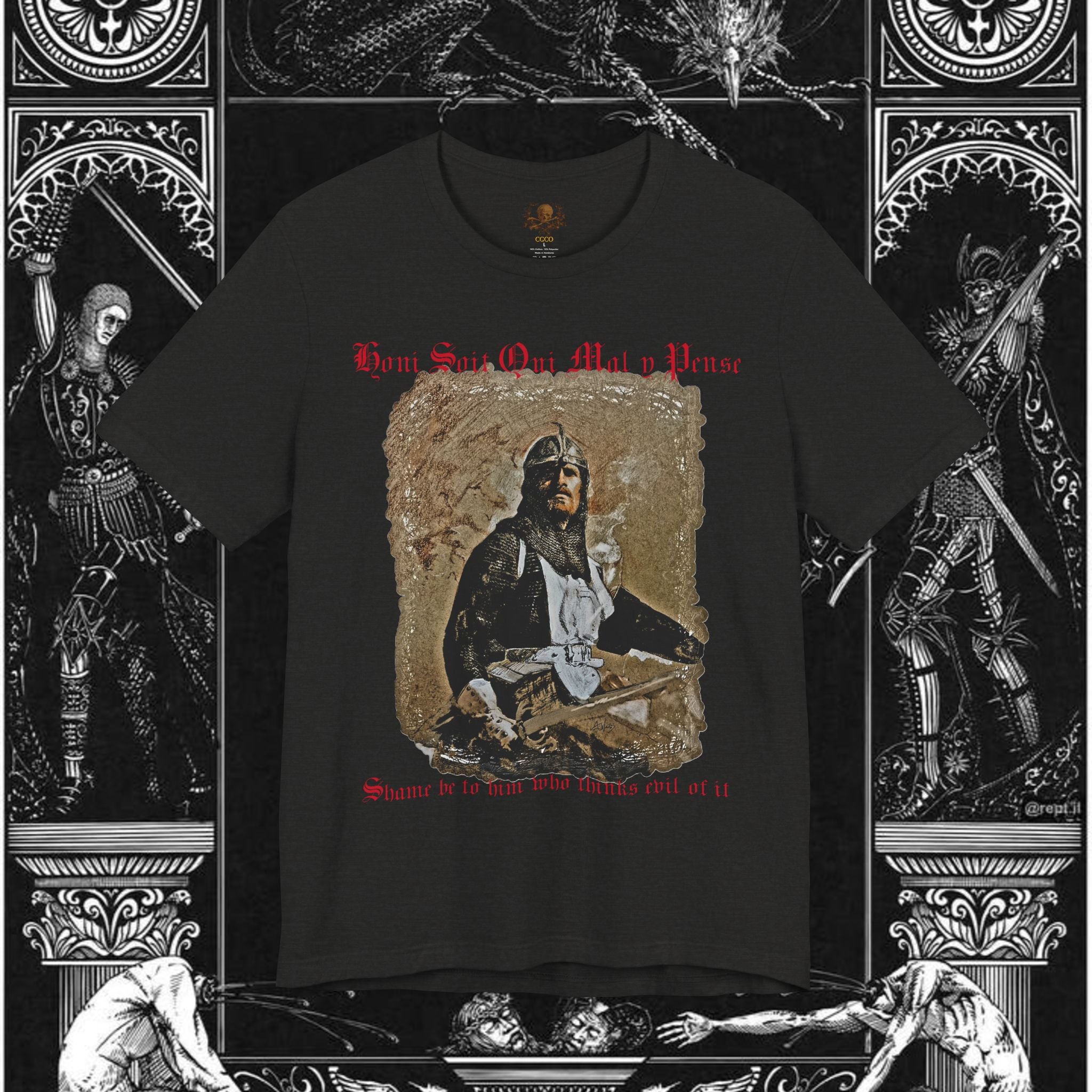The Knight's Rest Medieval Fantasy Graphic T Shirt