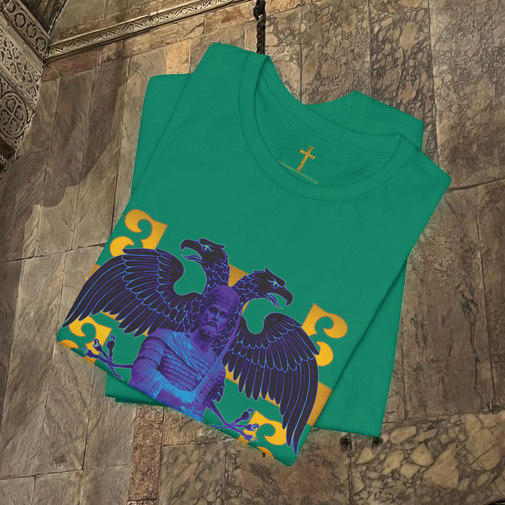 The Last Great Emperor Byzantine Inspired Cotton Graphic T-shirt Front