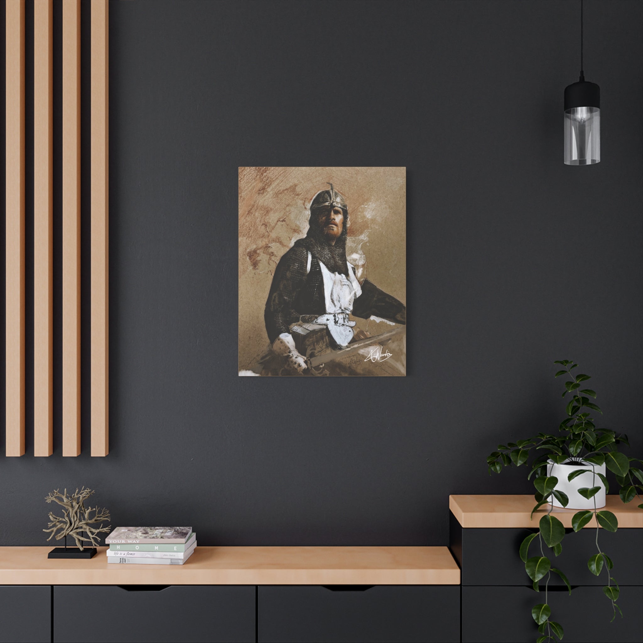 The Knight's Rest Medieval Fantasy Canvas