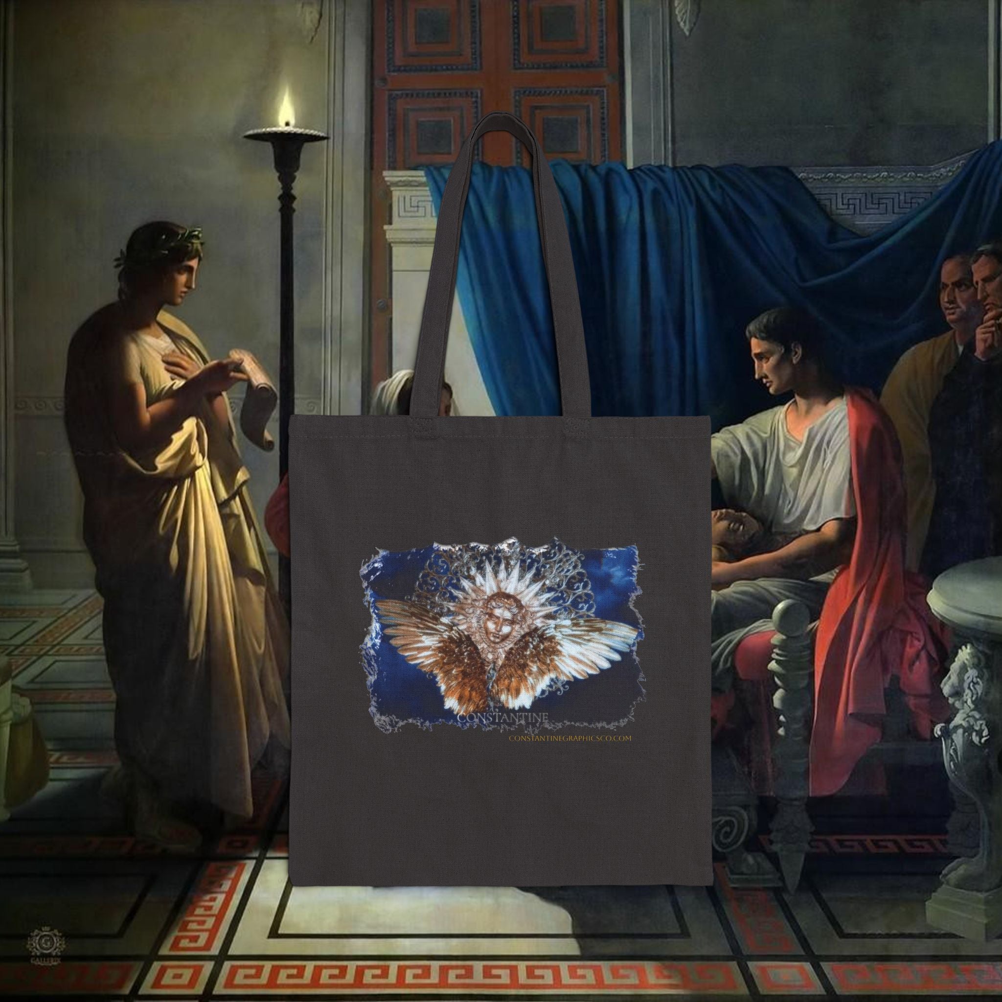 As Above So Below tote canvas eco friendly bag.