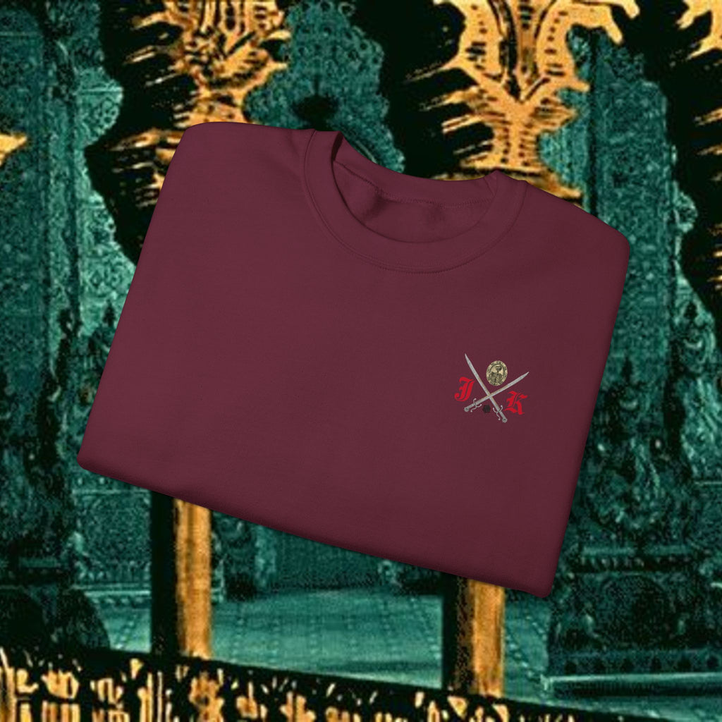 Mythic Vitalism, Sanguis Christianus Vetus Exploration and Adventure Inspired Crewneck Sweatshirt – Back Version