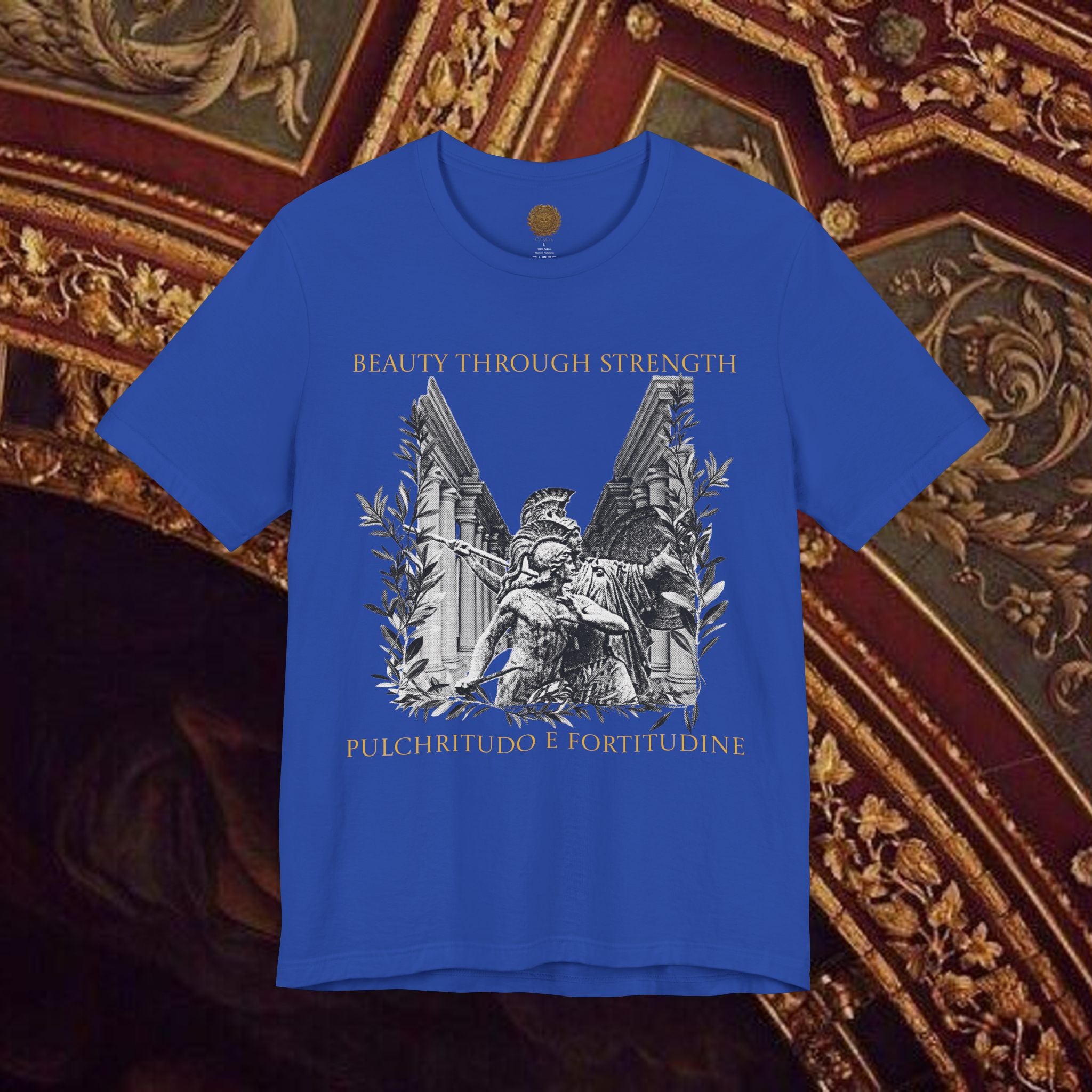 The Goddess's Protection Classically-Inspired Cotton Graphic T Shirt