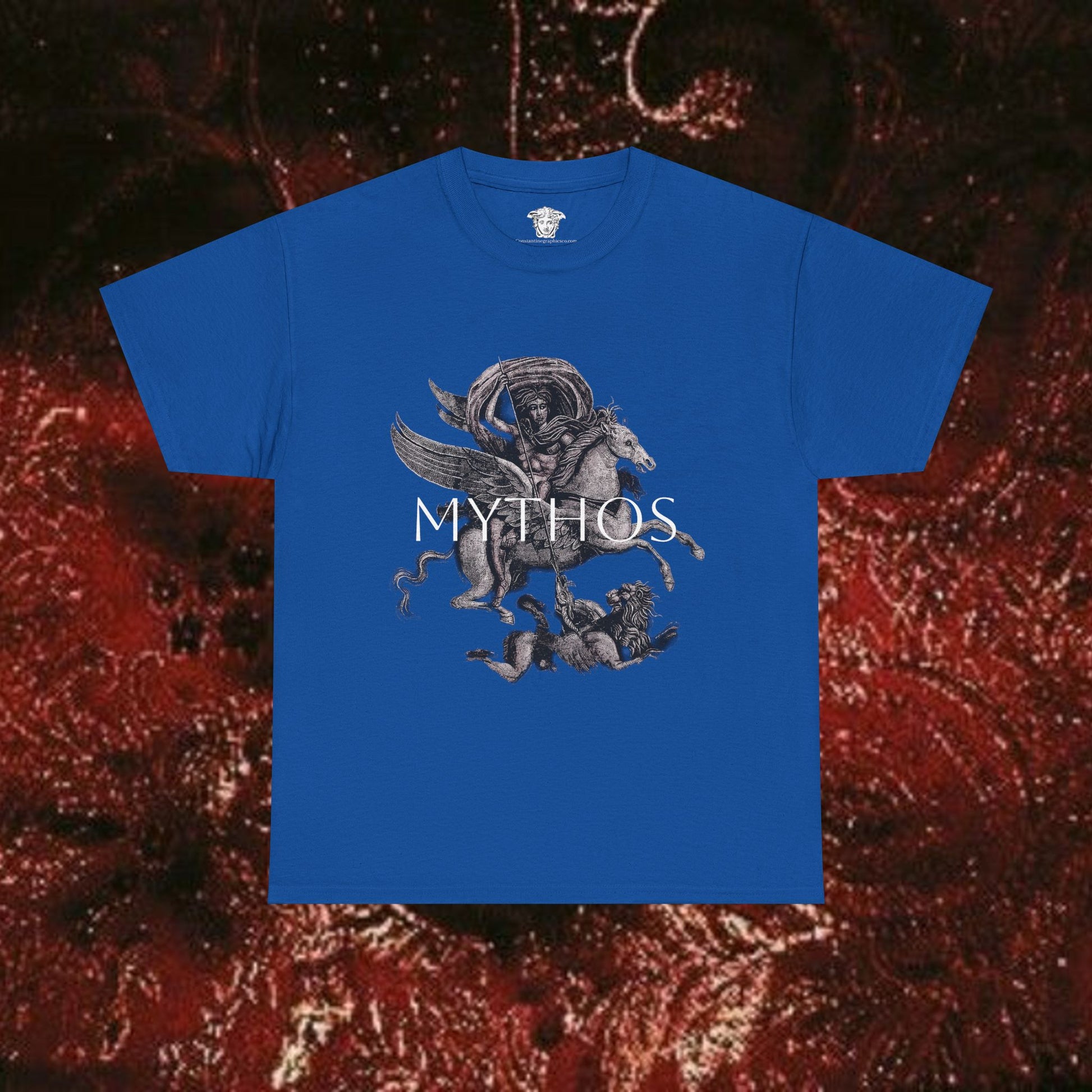 Mythos of the Warrior Graphic Tee - Unisex Heavy Cotton, Historical Shirt, Mythological Esoteric T-Shirt